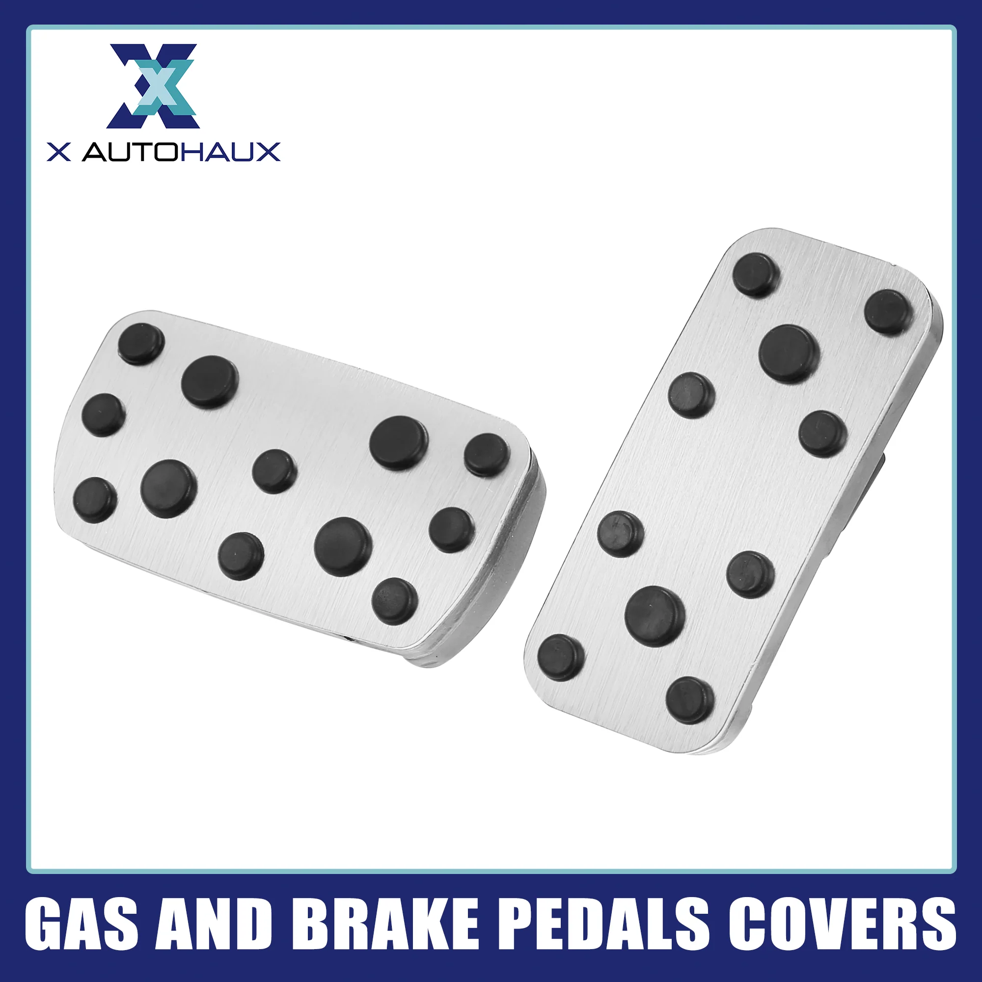 Anti Slip Aluminum Alloy Car Foot Pedal Pads Accelerator Gas Brake Pedal Cover Kit for Subaru Impreza GE GH GR GV Forester SG SH SJ Silver Tone - Image 3