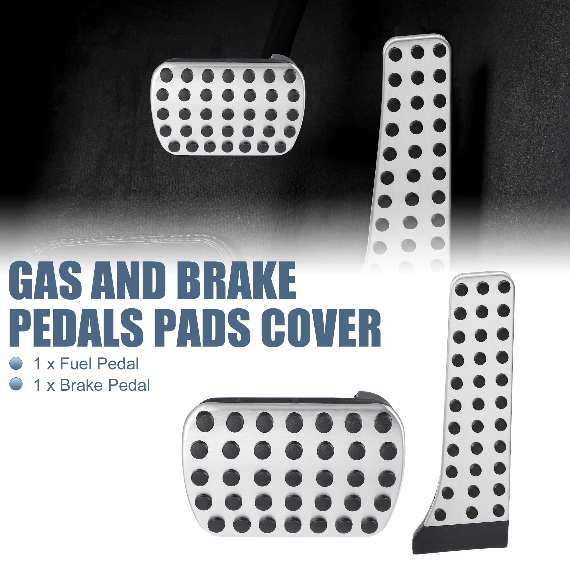 2pcs Gas Brake Pedals Pads Cover for Mercedes-Benz C E S GLC GLK SLK Class - Image 2