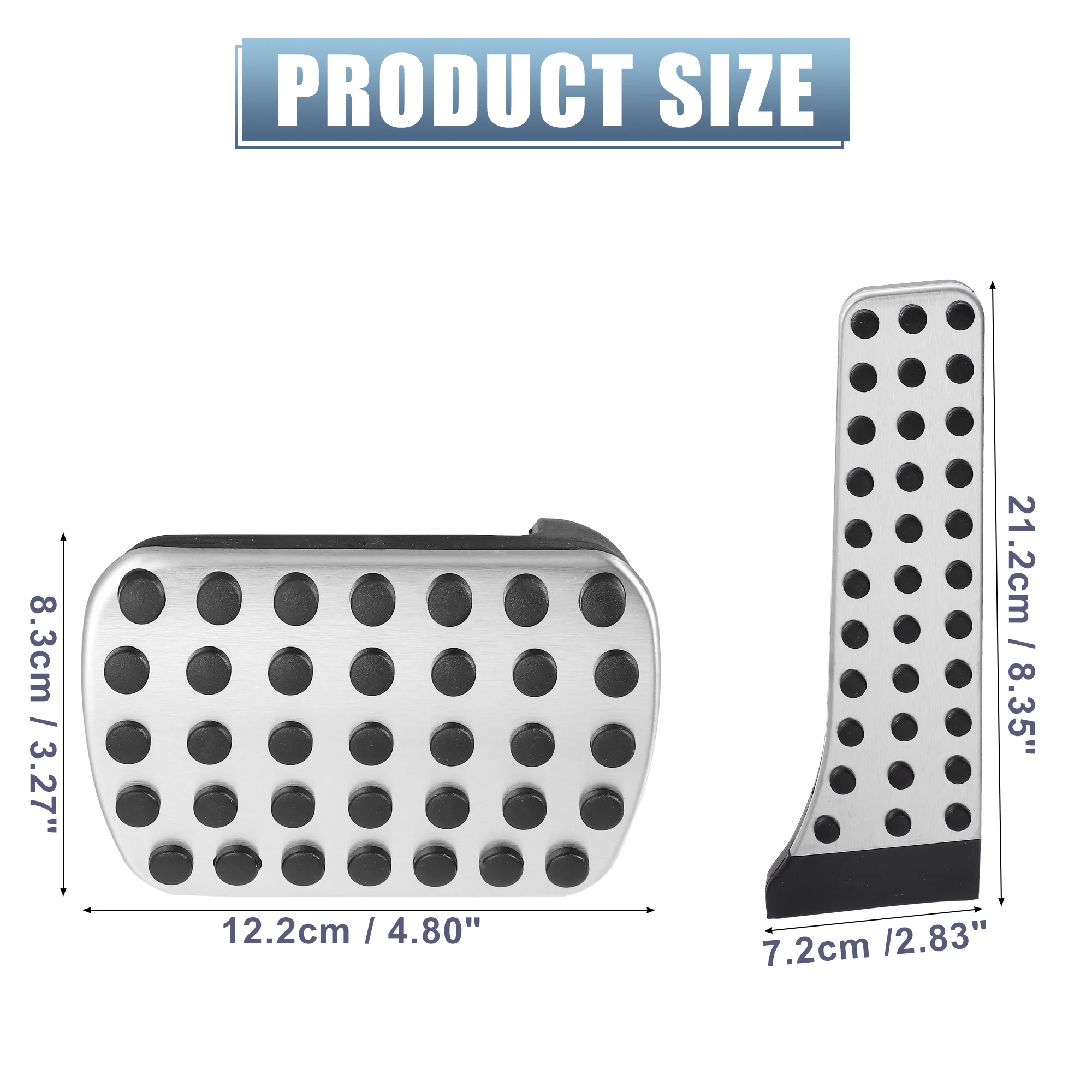2pcs Gas Brake Pedals Pads Cover for Mercedes-Benz C E S GLC GLK SLK Class - Image 6