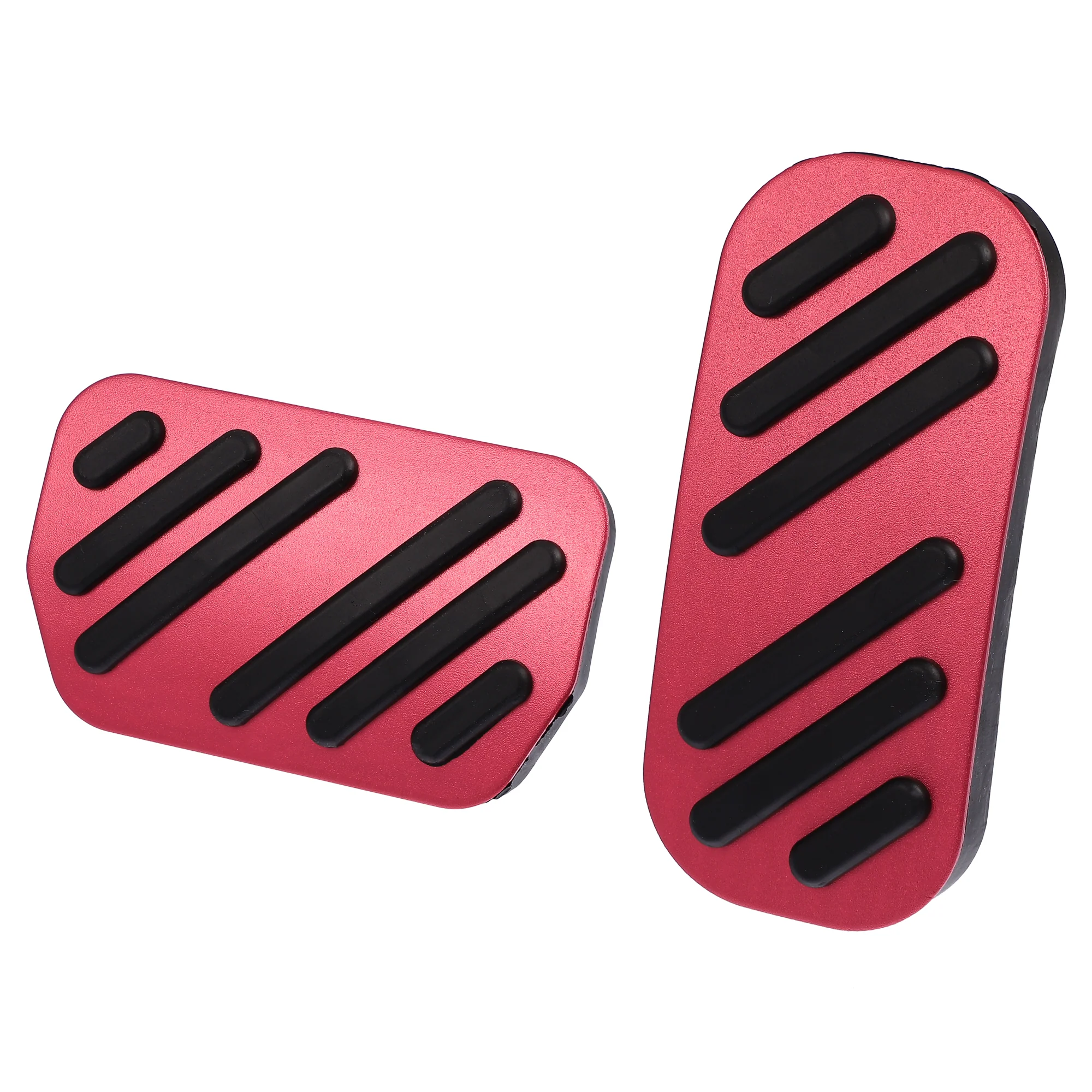 2pcs Gas Pedal Brake Pedal Pad Cover Anti-Slip Footrest Kits for Toyota C-HR 2019 2020 for Corolla Pruis 2019 2020 2021 Car Pedals Accessories Red