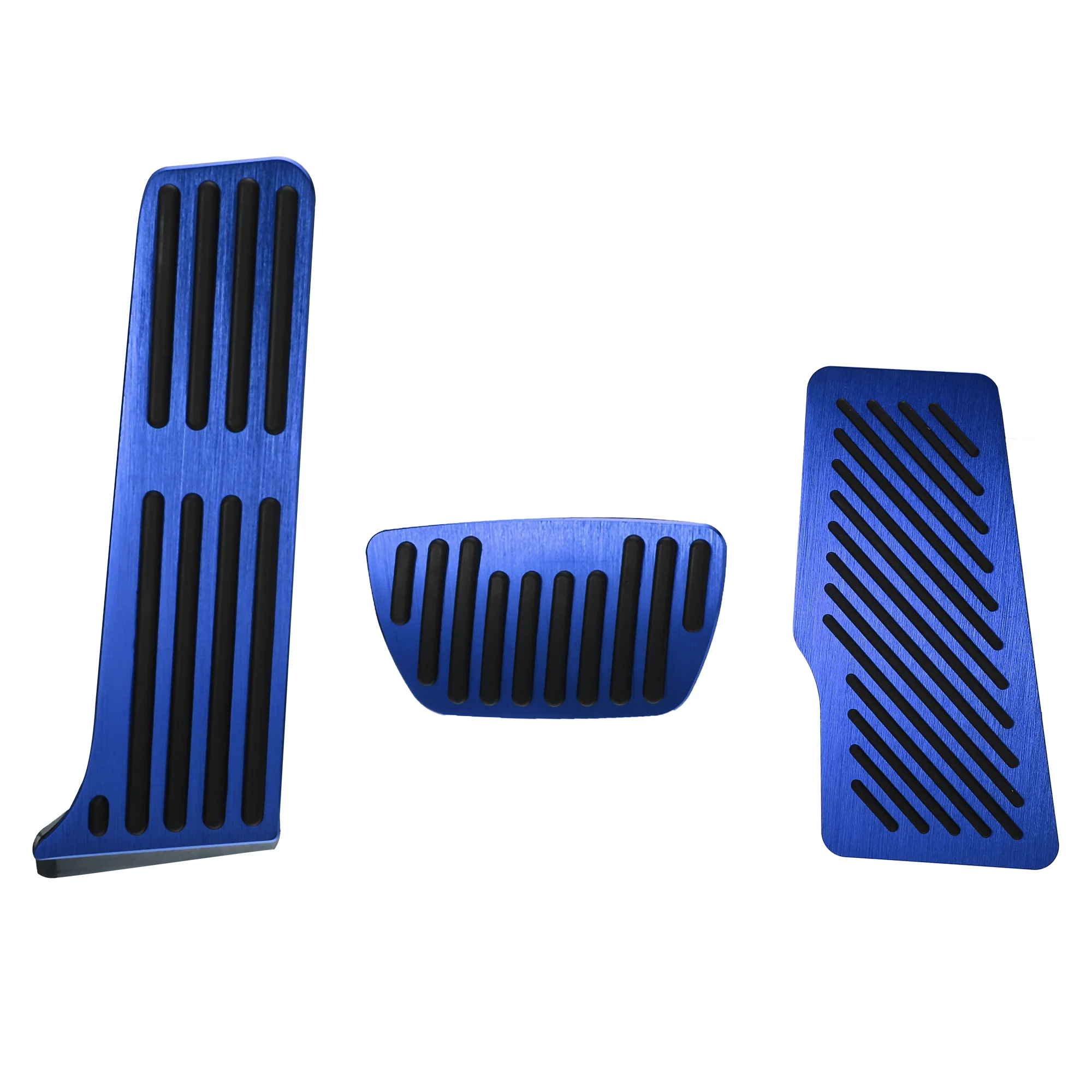 3pcs Blue Aluminum Car Brake Gas Accelerator Rest Pedal Non Slip Cover Pads for Toyota Camry 2018-2022
