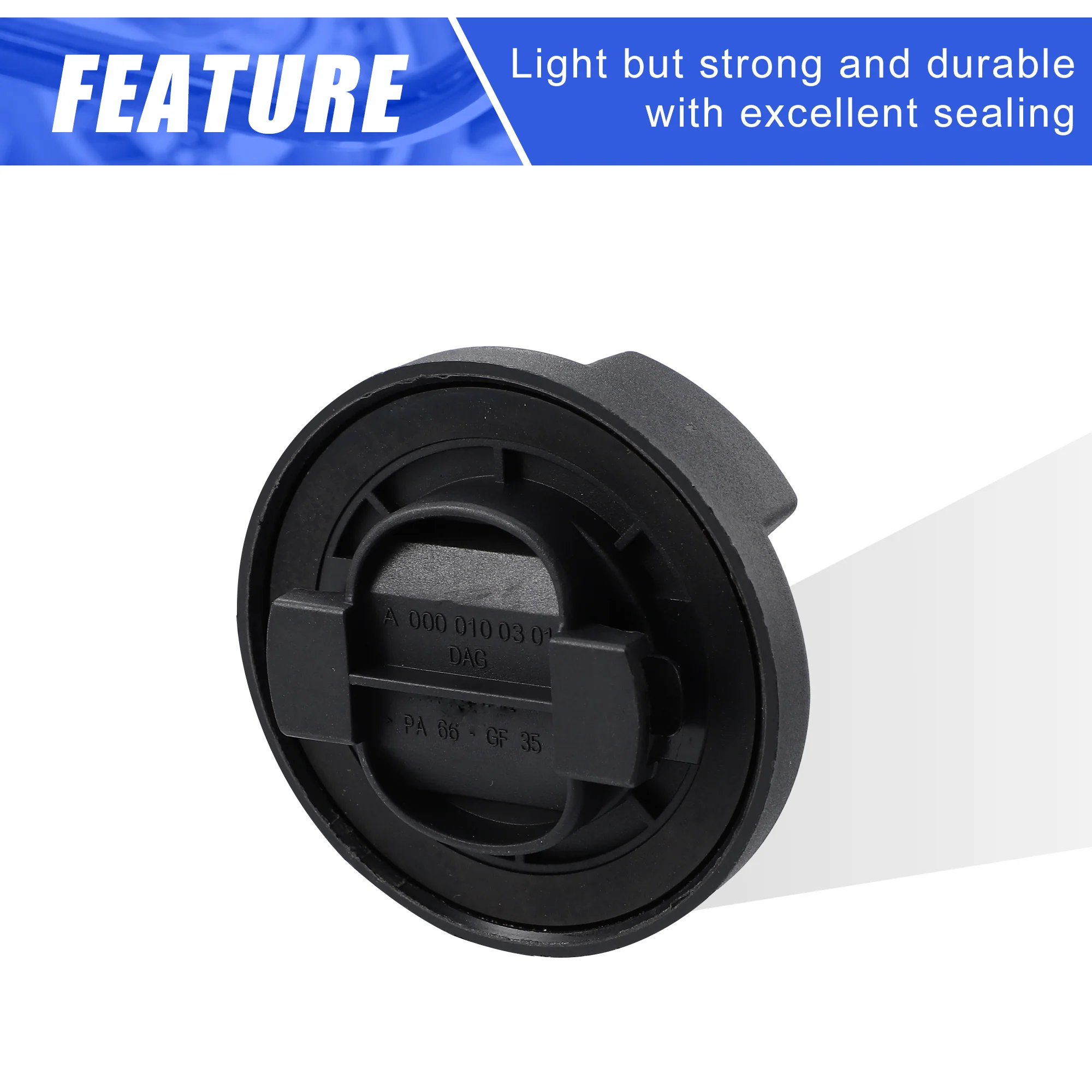 Engine Fuel Tank Cap Gas Oil Filler Plug Cover with Gasket 0000100301 for Mercedes-Benz A-Class 1997-2017 for Mercedes-Benz E-Class C-Class Black - Image 6