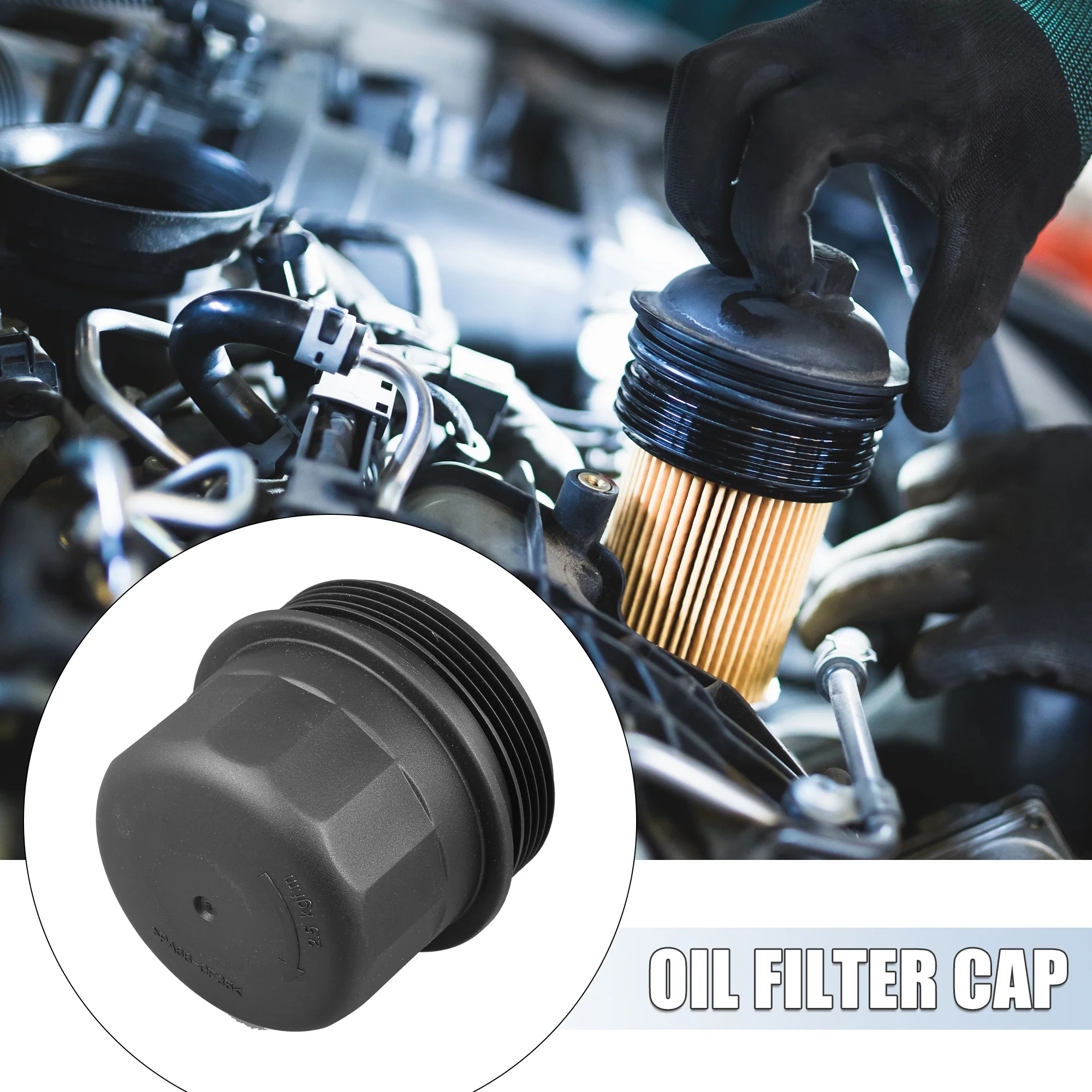 26311-27100 Engine Oil Filter Housing Cap Cover for Hyundai Accent 2002-2005 for Hyundai GETZ 2003-2005 - Image 4