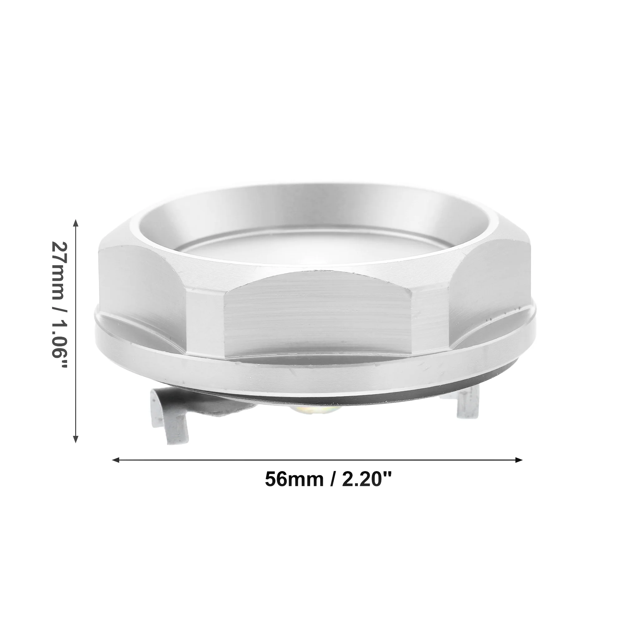 Silver Tone Aluminum Alloy Car Gas Engine Oil Filler Cap Plug Cover Replacement for Mitsubishi Outlander Lancer Montero Tredia Galant - Image 5