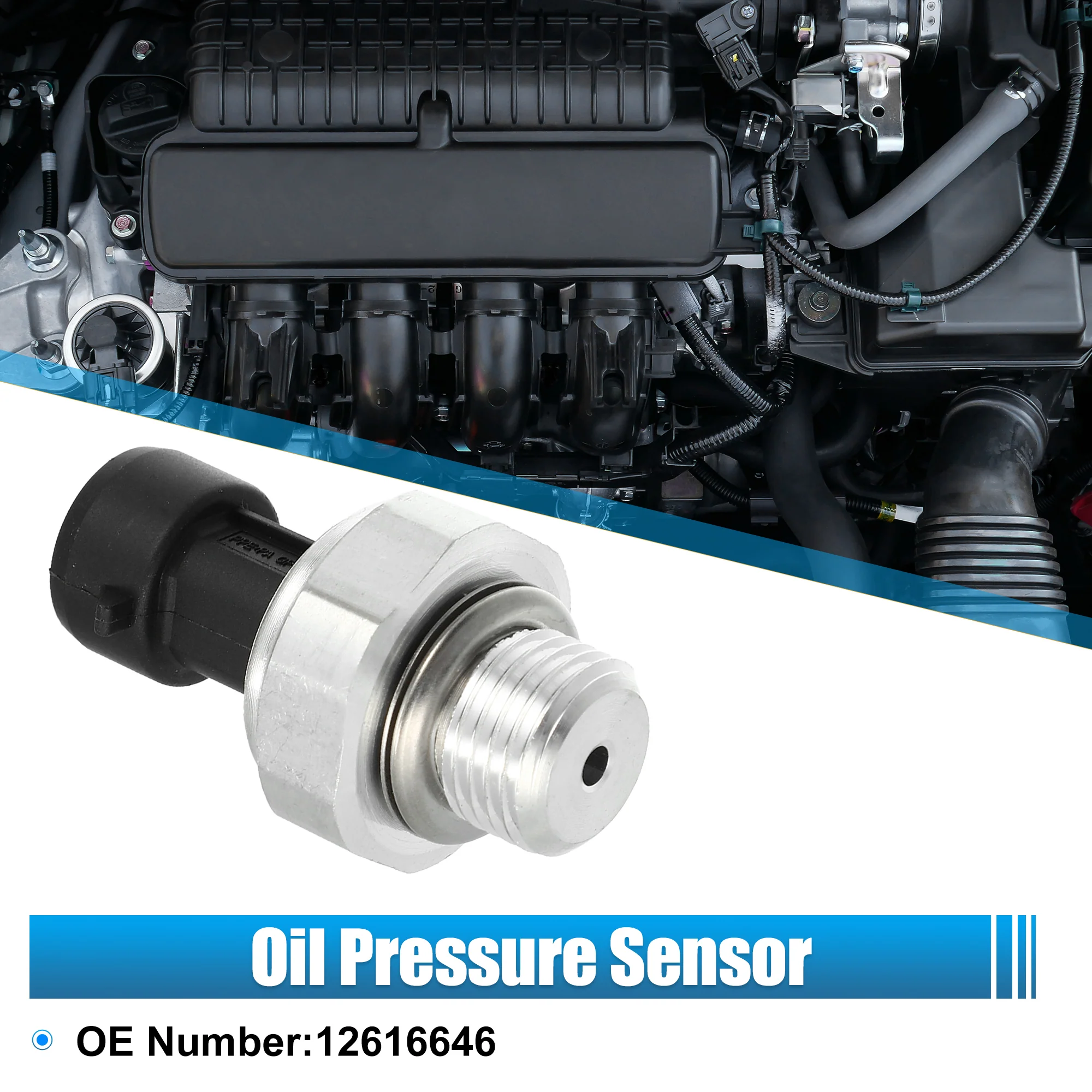 Engine Oil Pressure Sensor Switch Sending Unit Replace 12616646 12559780 for Cadillac Escalade for Chevrolet Silverado 1500 for GMC Envoy Sierra - Image 4