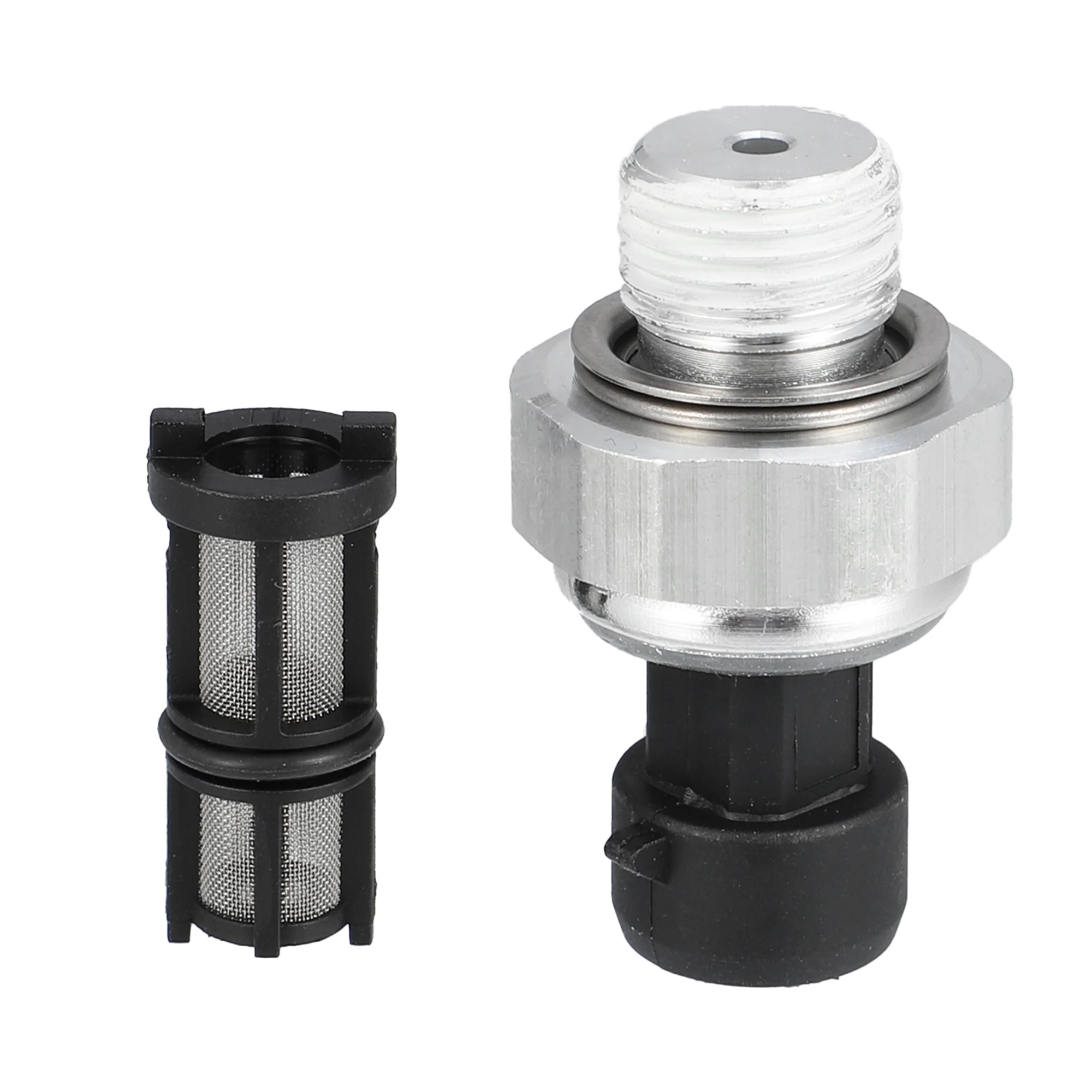 Engine Oil Pressure Sensor, for Buick Rainier 5.3L 2004-2007, Metal, with Screen Filter, 12616646 12585328, Black Silver Tone - Image 3