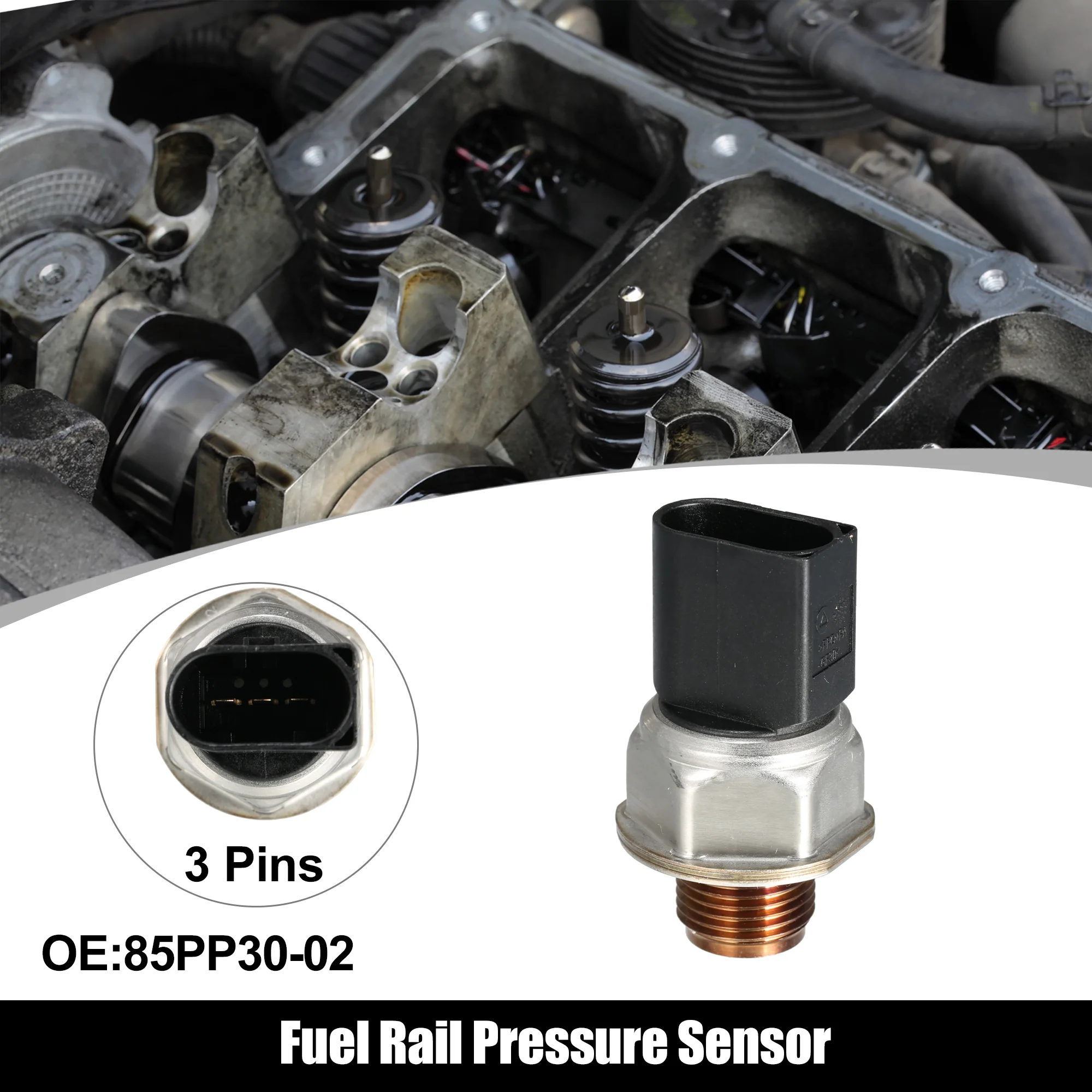 Fuel Rail Pressure Sensor 85PP30-02 Equipment Fuel Pressure Sensor for CHEVROLET CAPTIVA 2.0 D - Image 2