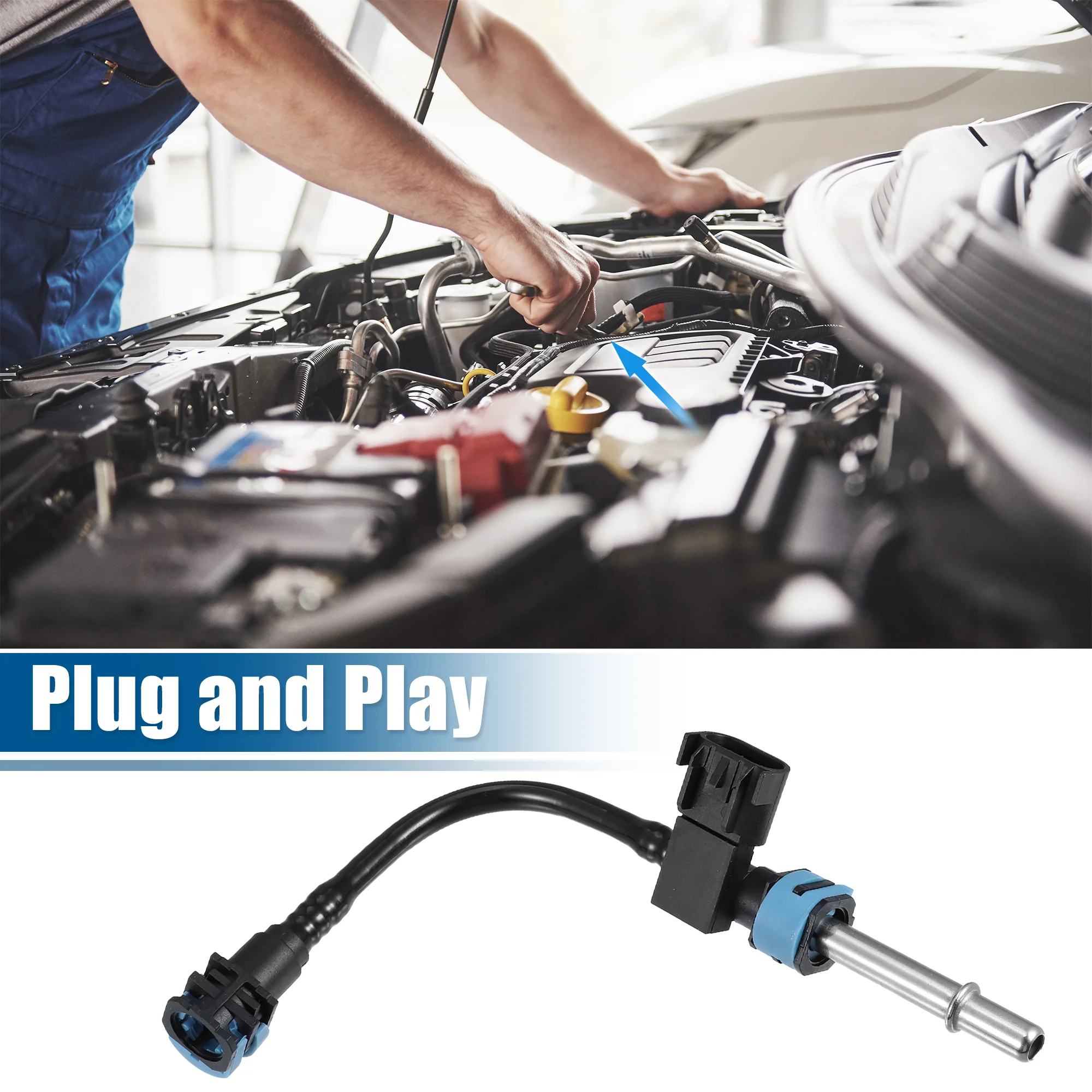 Fuel Pressure Sensor Tube 68268053AA Replacement for Dodge for Ram 1500 5.7L 2014-2018 Fuel Line Sensor Tube - Image 5