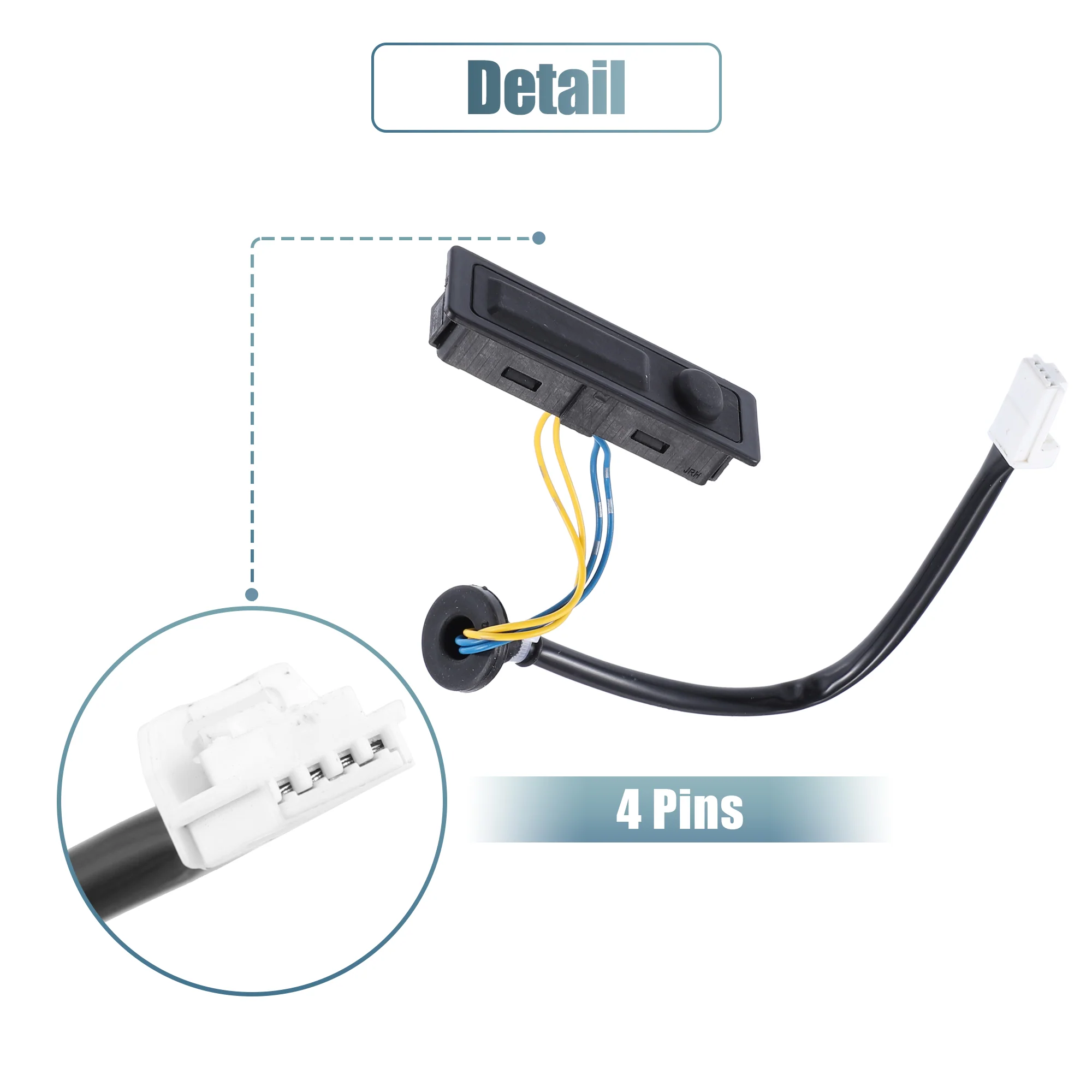 Rear Trunk Lid Release Tailgate Opening Switch Replacement for Nissan Murano 3.5L 2009-2014 for Nissan Quest 3.5 2011-2017 25380-1AA0A - Image 4