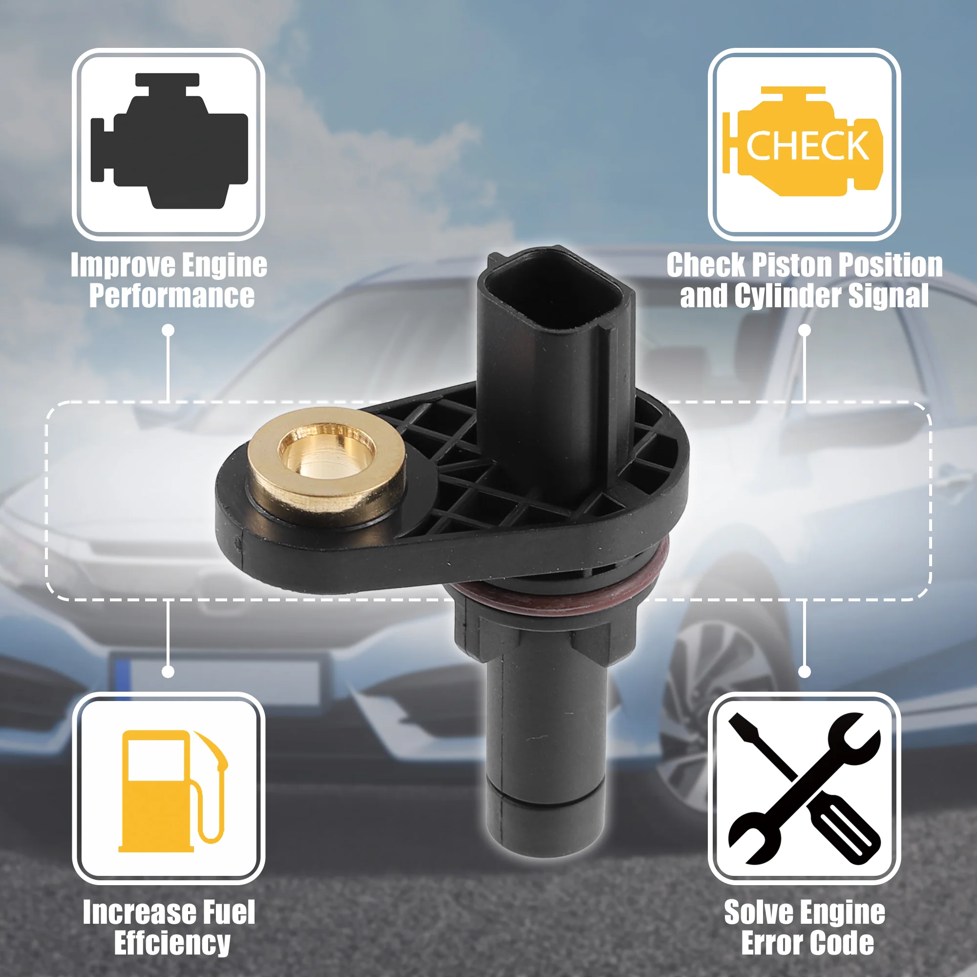 Crankshaft Position Sensor Replace 12590991 for Buick Enclave CX for Cadillac for Pontiac G8 for Chevrolet - Image 5
