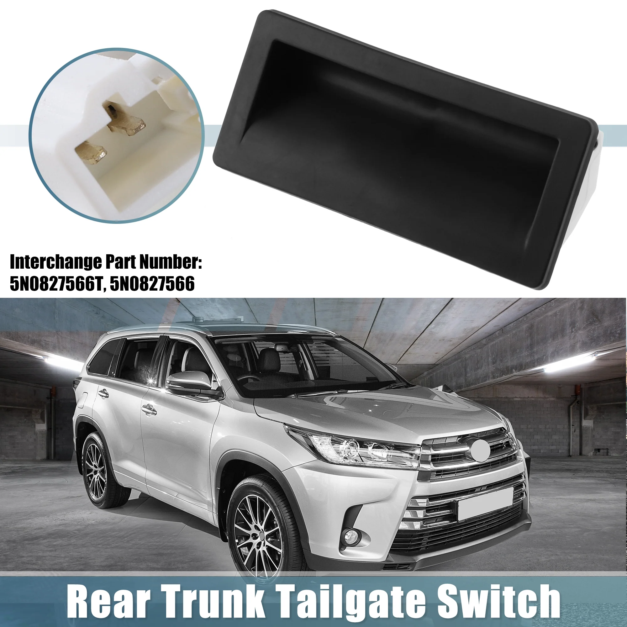 5N0827566T 5N0827566 Rear Trunk Tailgate Rear Door Switch for Volkswagen Jetta 2010-2018 for Volkswagen Tiguan 2009-2017 - Image 2