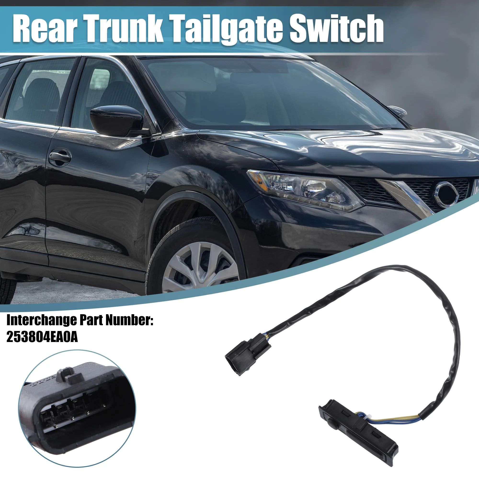 253804EA0A Rear Trunk Tailgate Rear Door Switch for Nissan Rogue 2017-2022 - Image 3