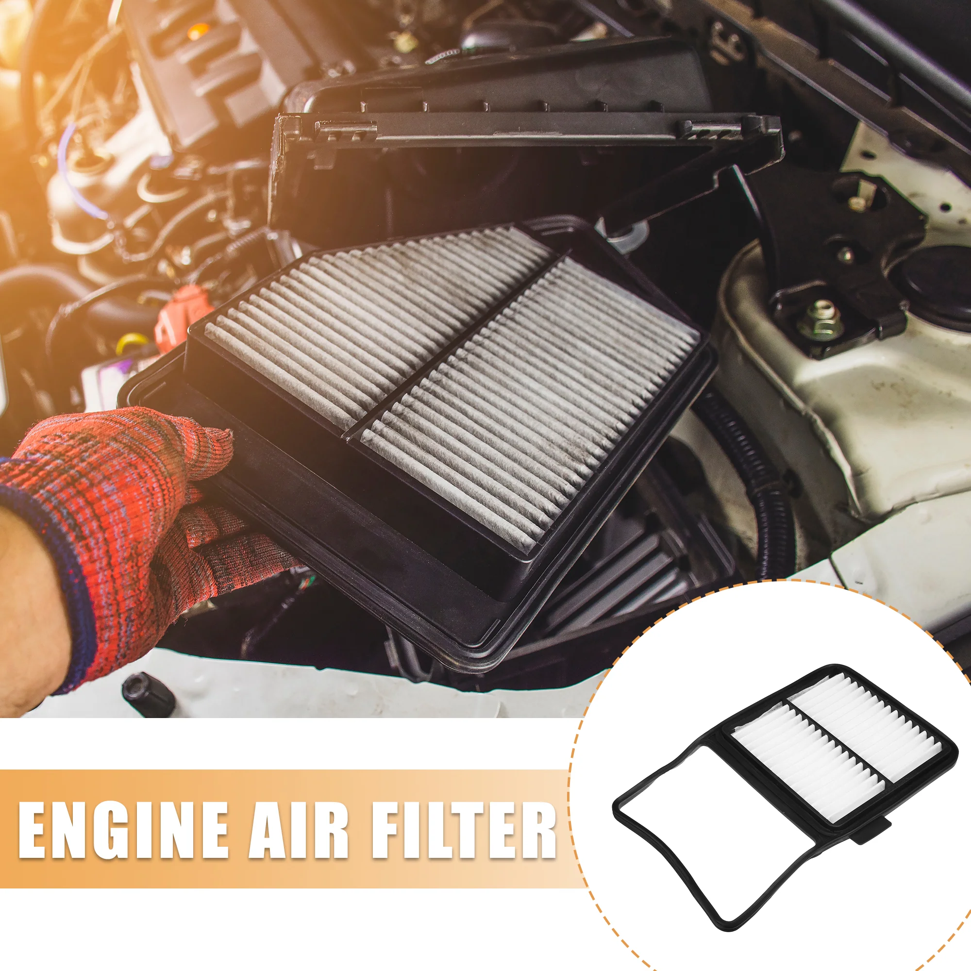 Car Engine Air Filter 17801-21040 for Toyota Prius 1.5L 2004-2008 - Image 3