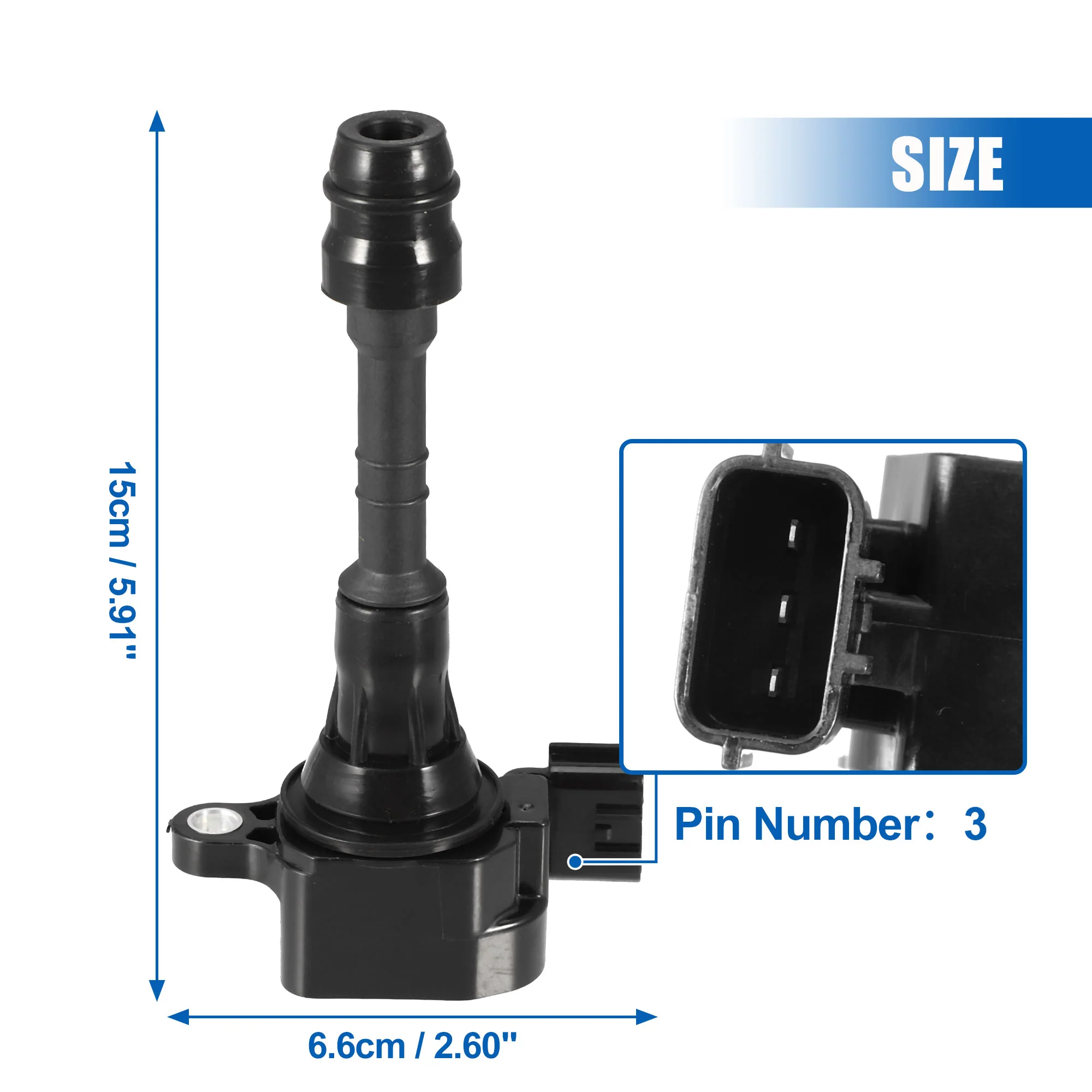 6pcs Car Ignition Coil 22448-8J115 22448-8J111 22448-8J11C UF349 for Nissan Altima 2002-2006 for Nissan Frontier 2005-2019 - Image 5
