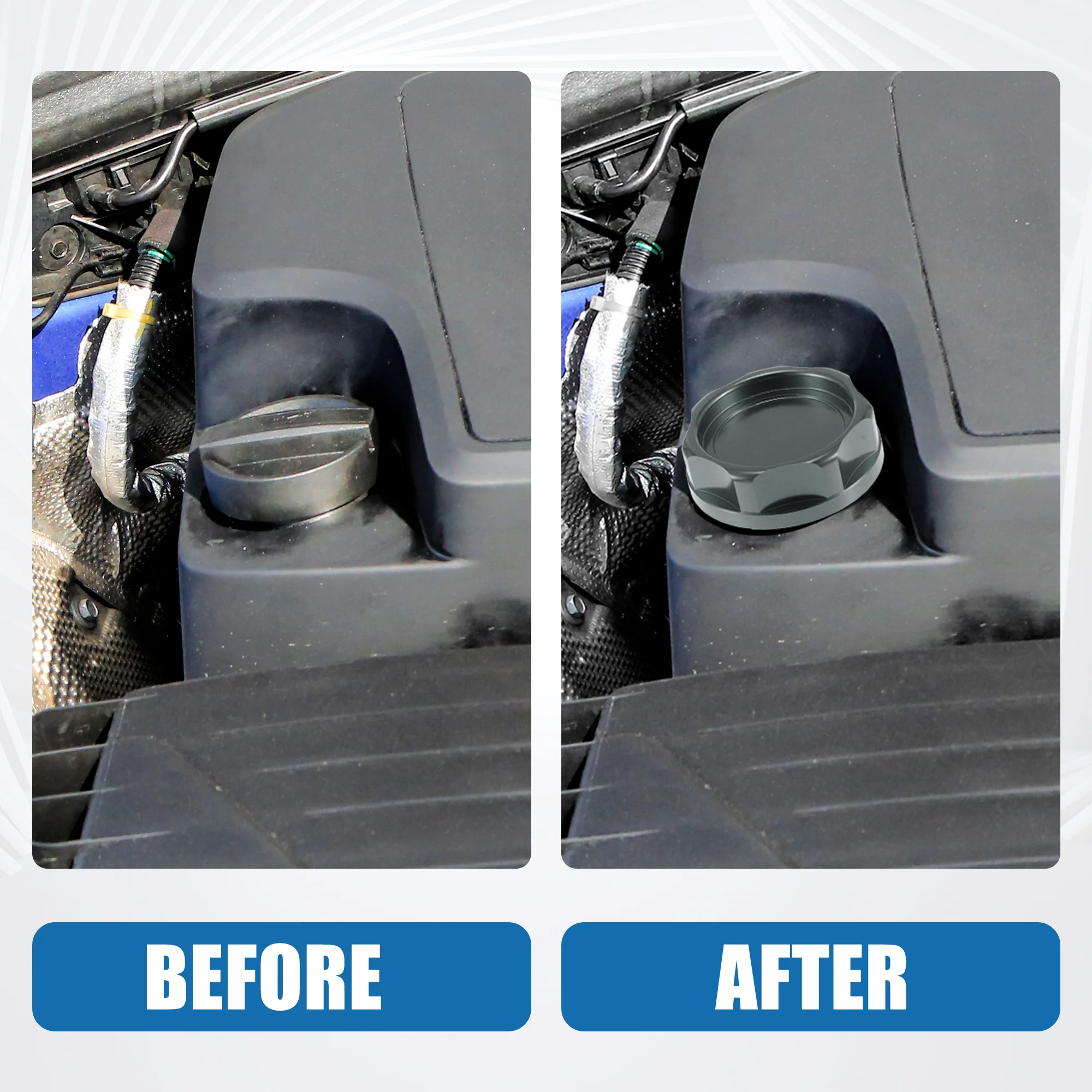 Car Oil Filler Cap Engine Modified Tank Cover for Honda Engine B Series for Honda Engine D Series Titanium Tone - Image 4