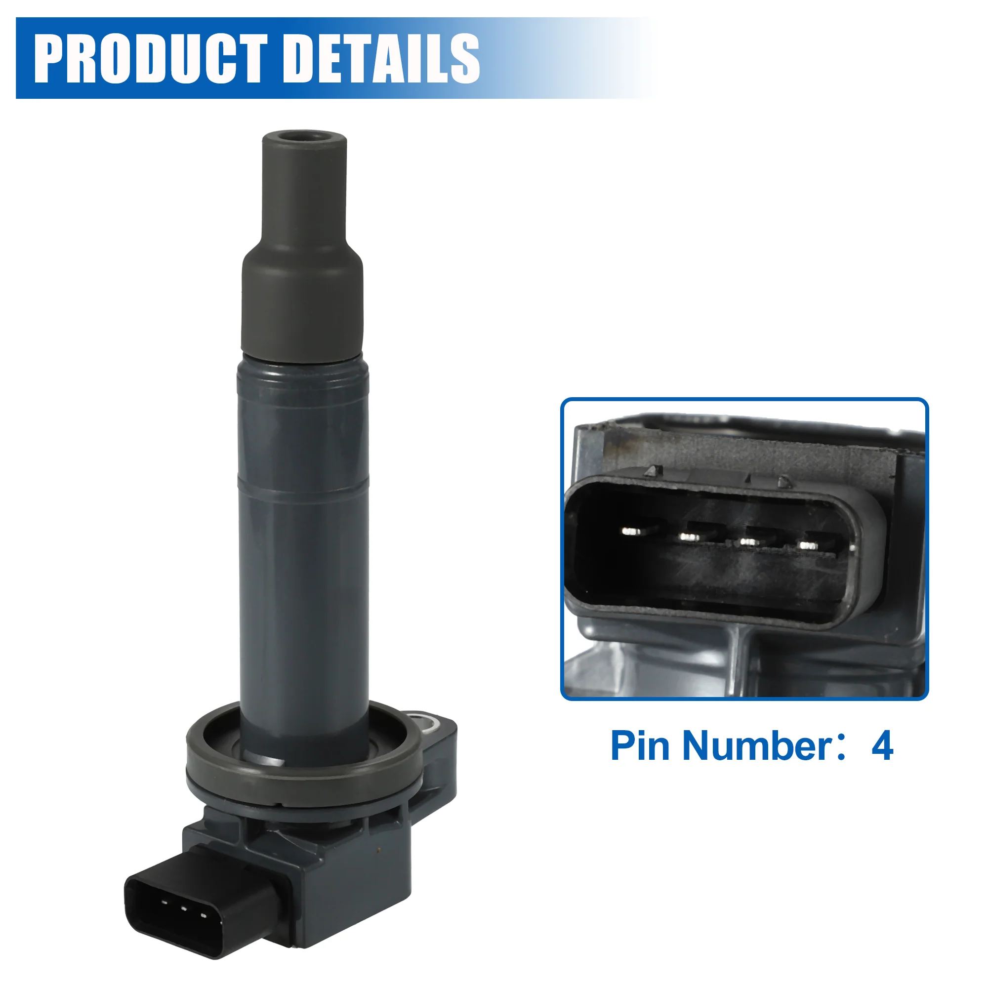 1pcs Ignition Coils for Toyota Echo L4 1.5L 2000-2005 for Toyota Prius L4 1.5L 2001-2009 90919-02240 90080-19021 - Image 5