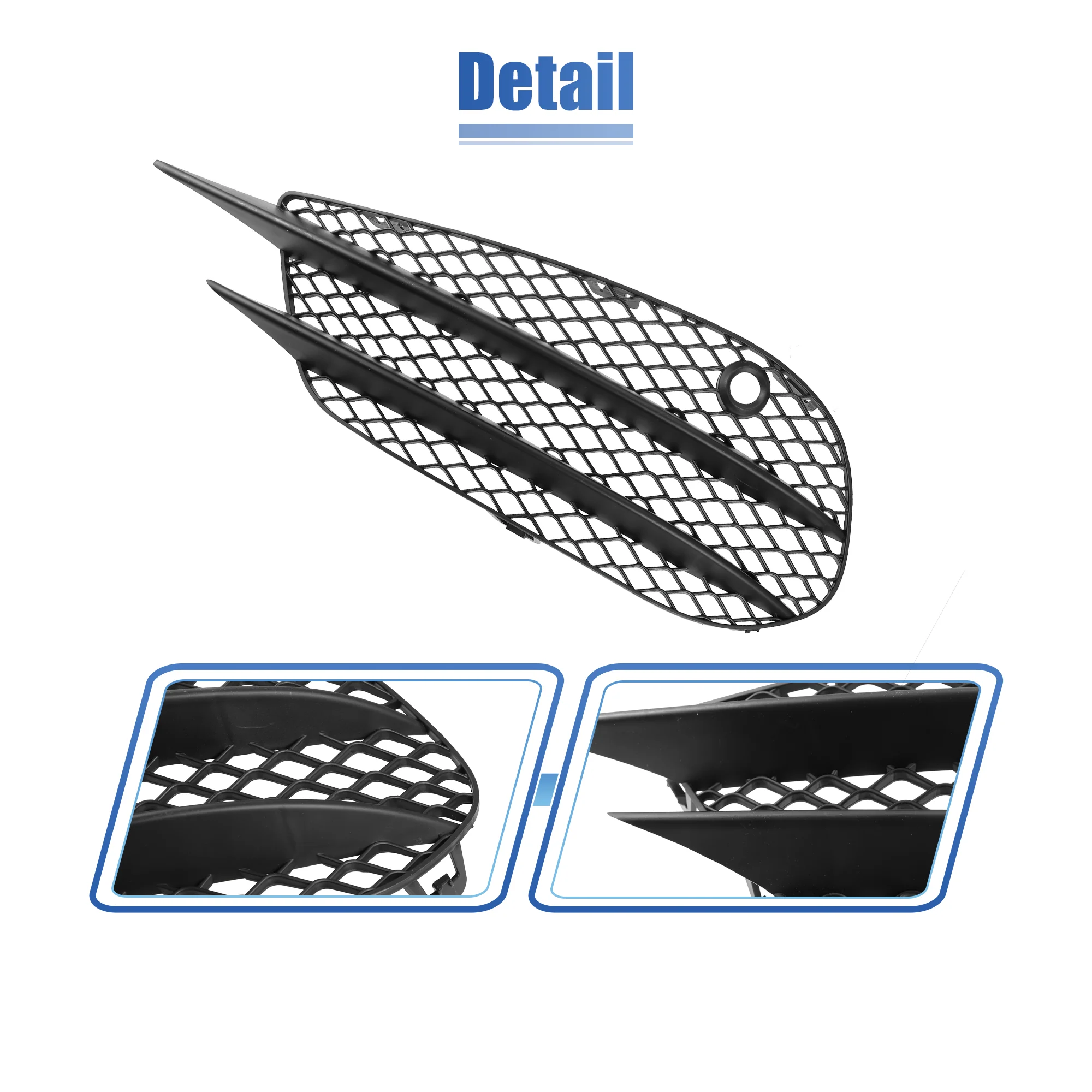Pair 2058852523 2058854023 Front Right/Left Fog Light Grille Cover Trim Fog Lamp Grille for Mercedes-Benz C Class C300 2015-2018 - Image 7
