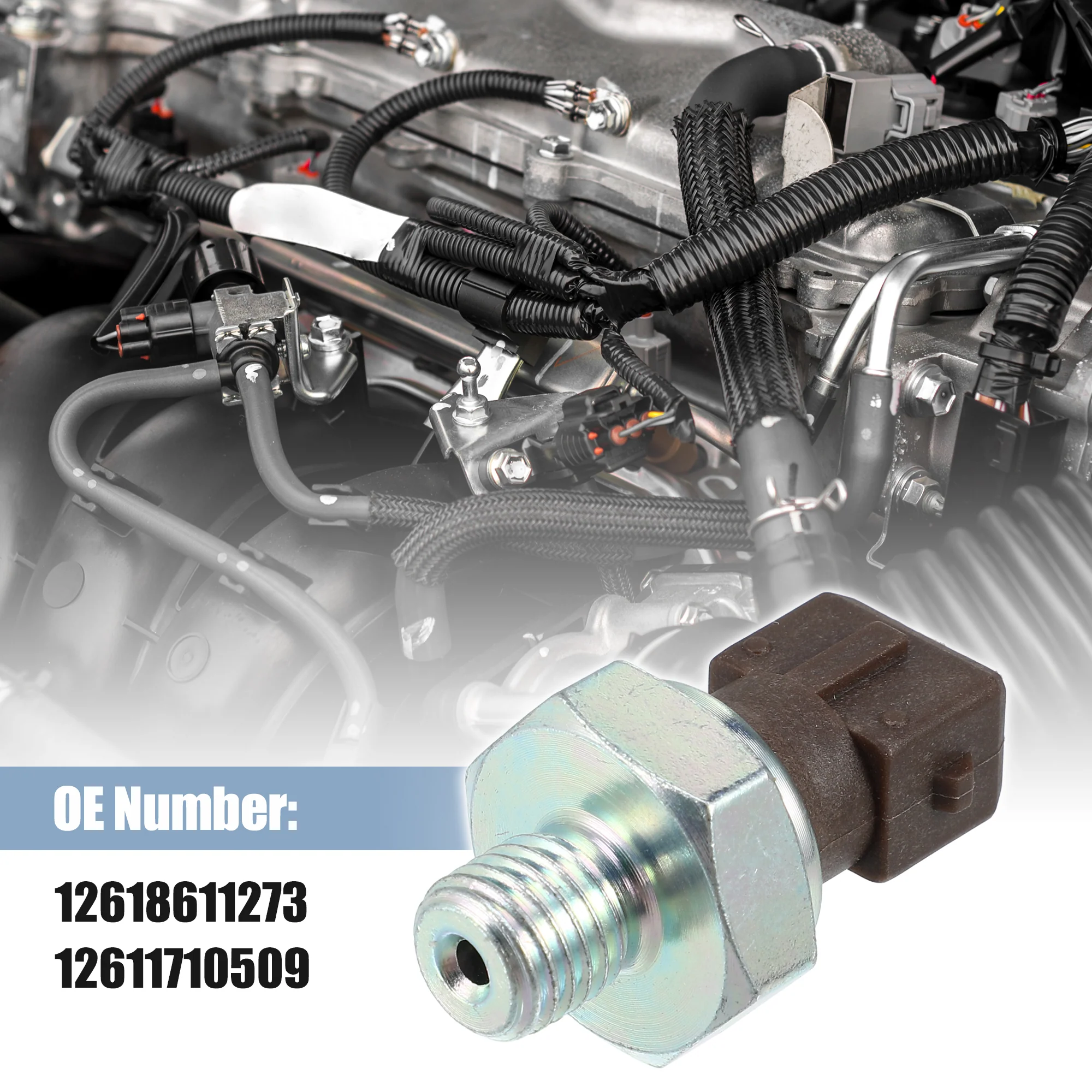 Fuel Rail Pressure Sensor Replacement for BMW 328i 335i 535i 640i X3 X5 12618611273 12611710509 - Image 3