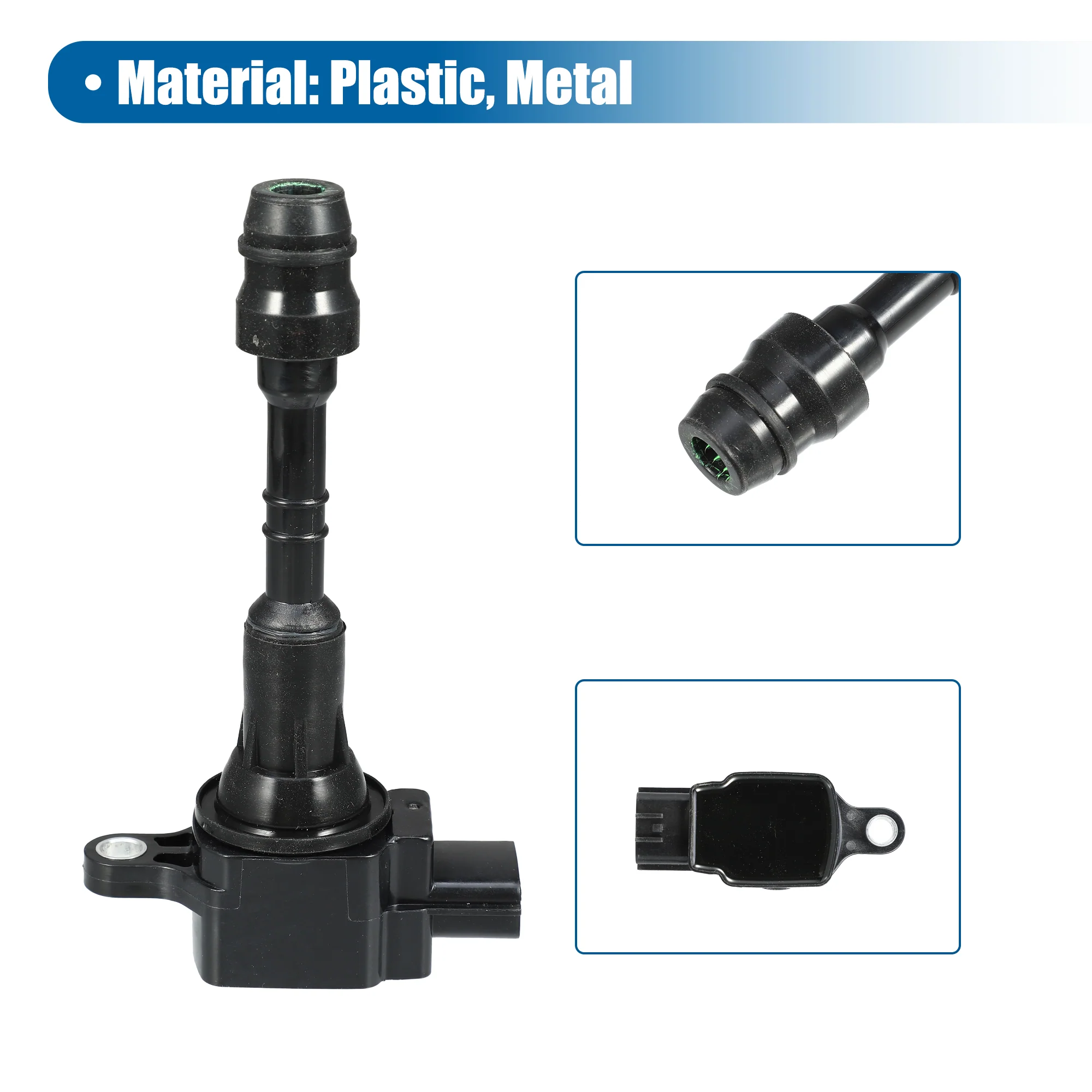 Ignition Coil for Infiniti FX45 4.5L V8 - Gas 2003-2008 for Infiniti M45 4.5L V8 - Gas 2003-2010 22448-AR215 Plastic Metal Black - Image 6