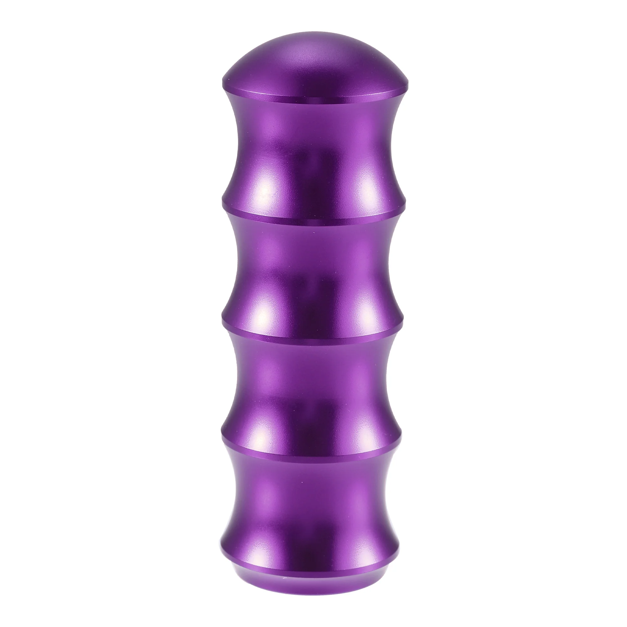 1 Set 12cm Gear Shift Knob Aluminum Alloy Bamboo Style Gear Shifter Car Interior Shift Knob Purple - Image 5