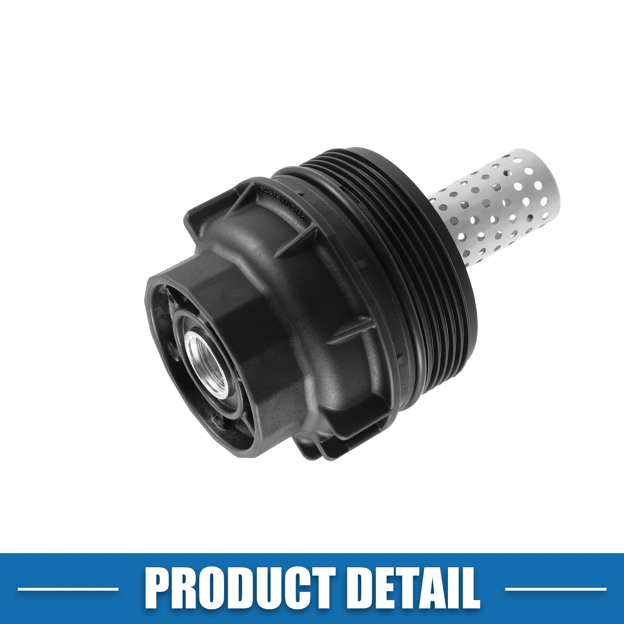 Engine Oil Filter Housing Cover Cap 156200S010 for Toyota Tundra 2008-2021 Plastic Metal Black Silver Tone - Image 7
