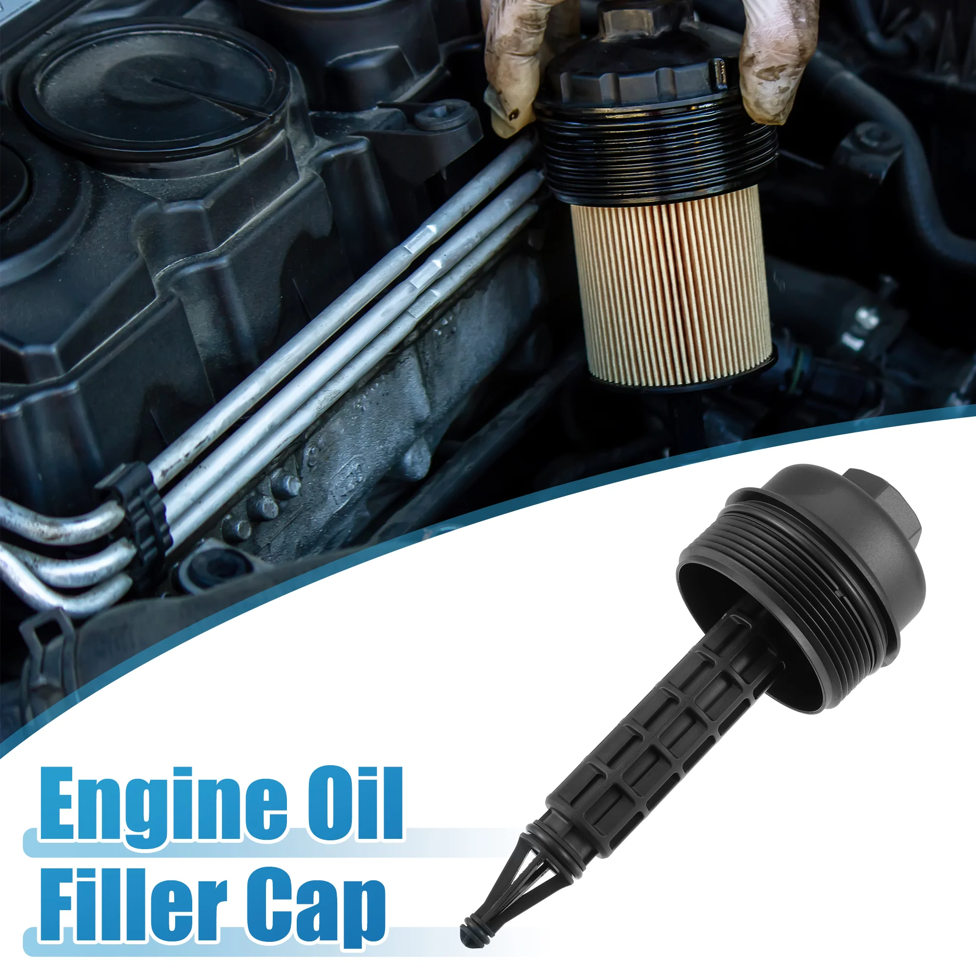Engine Oil Filter Housing Cover Cap 11427787696 for BMW E46 320d 2001-2005 for BMW X3 E83 2.0d 2004-2007 - Image 2