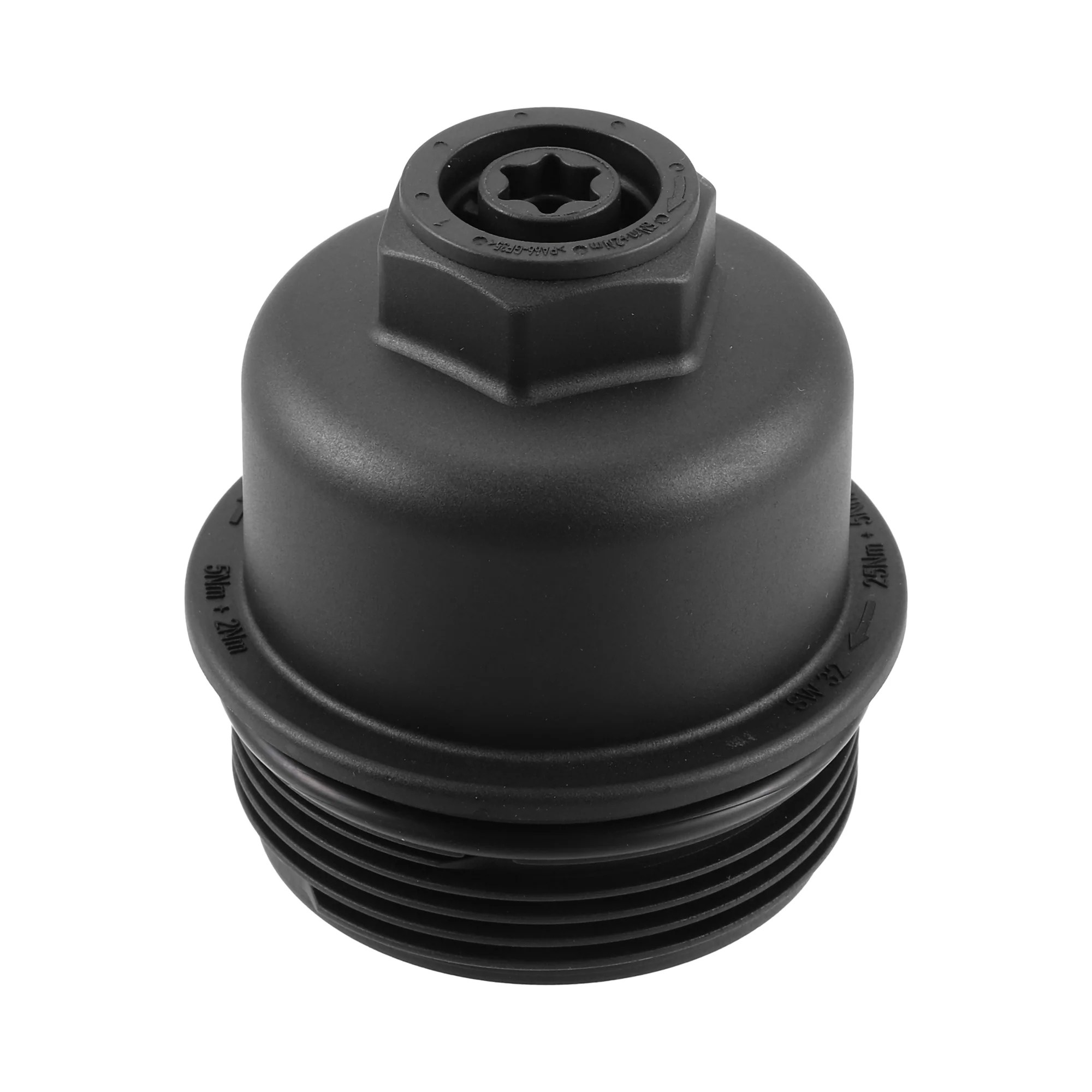 Engine Oil Filter Housing Cover Cap No.11428575907 for BMW X1 28i 2.0L 2016-2019 for BMW X2 2018-2019 Plastic Black