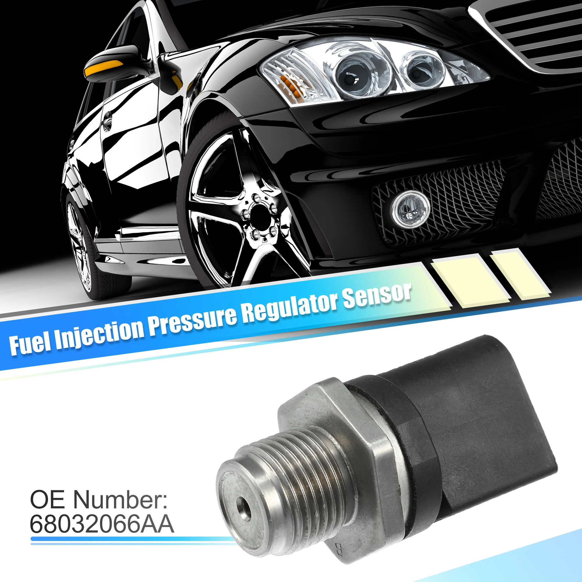 68032066AA Fuel Injection Pressure Regulator Sensor for Jeep Grand Cherokee 3.0L V6 Diesel 2008 for Dodge Sprinter 2500 3500 2.7L 3.0L Diesel 2004-2009 - Image 2