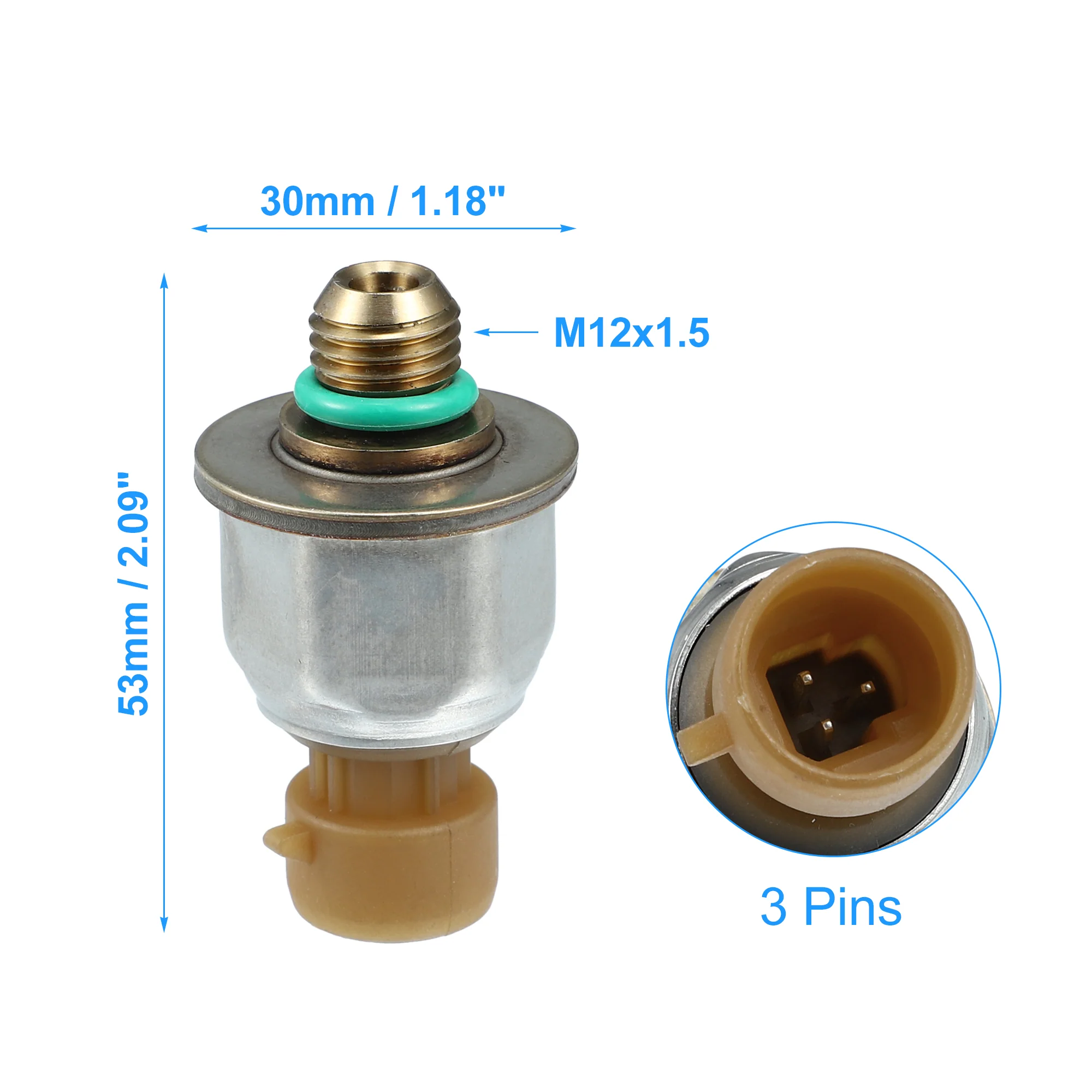 3C3Z-9F838-EA 3C3Z9F838EA Fuel Injection Pressure Regulator Sensor for Ford F250 F350 F450 F550 6.0L 6.0 DIESEL 2003-2004 - Image 4
