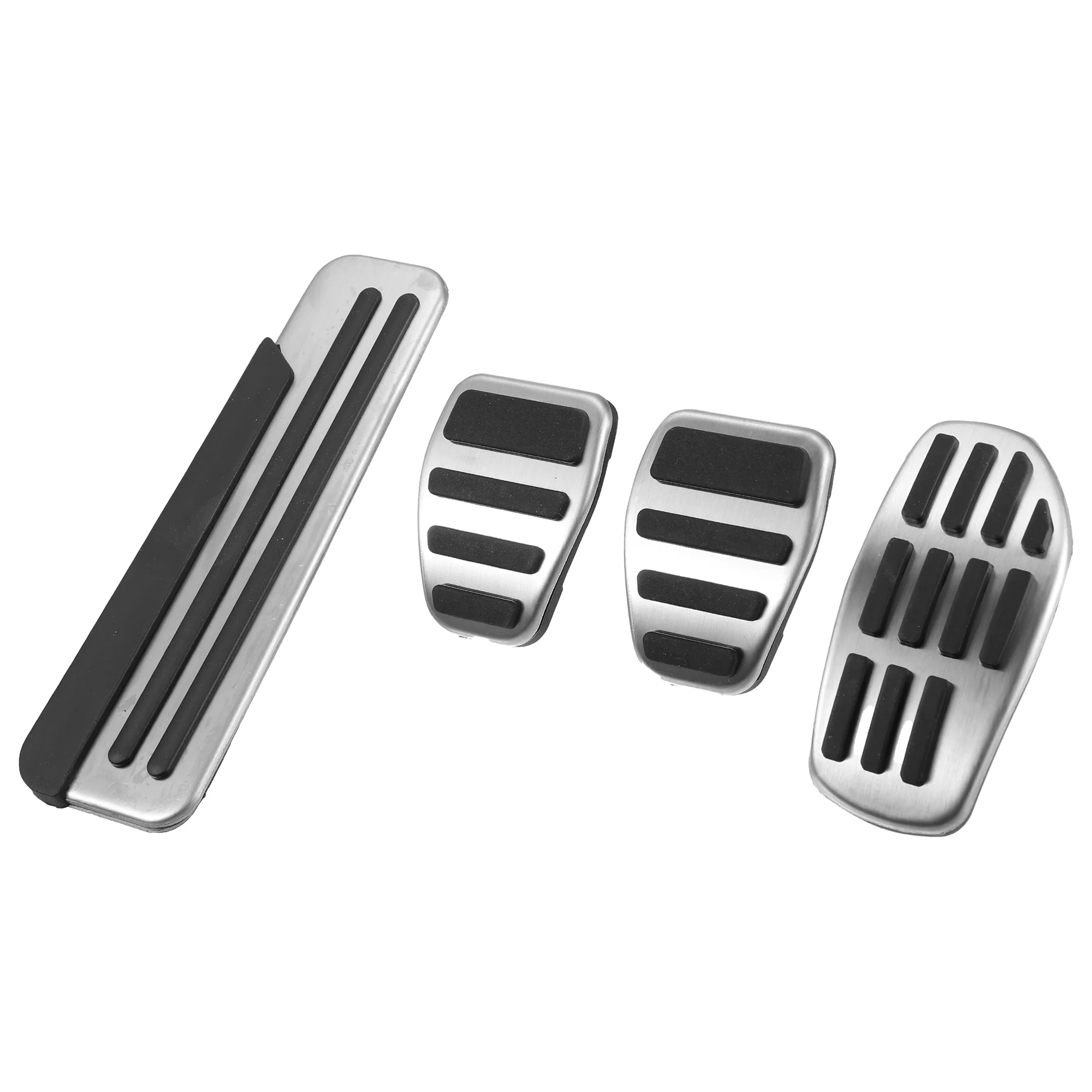 4pcs Brake Pedal Pad Gas Accelerator Pedal Cover Clutch Pedal Cover Foot Rest Pedal Cover for Nissan Qashqai J11 2016