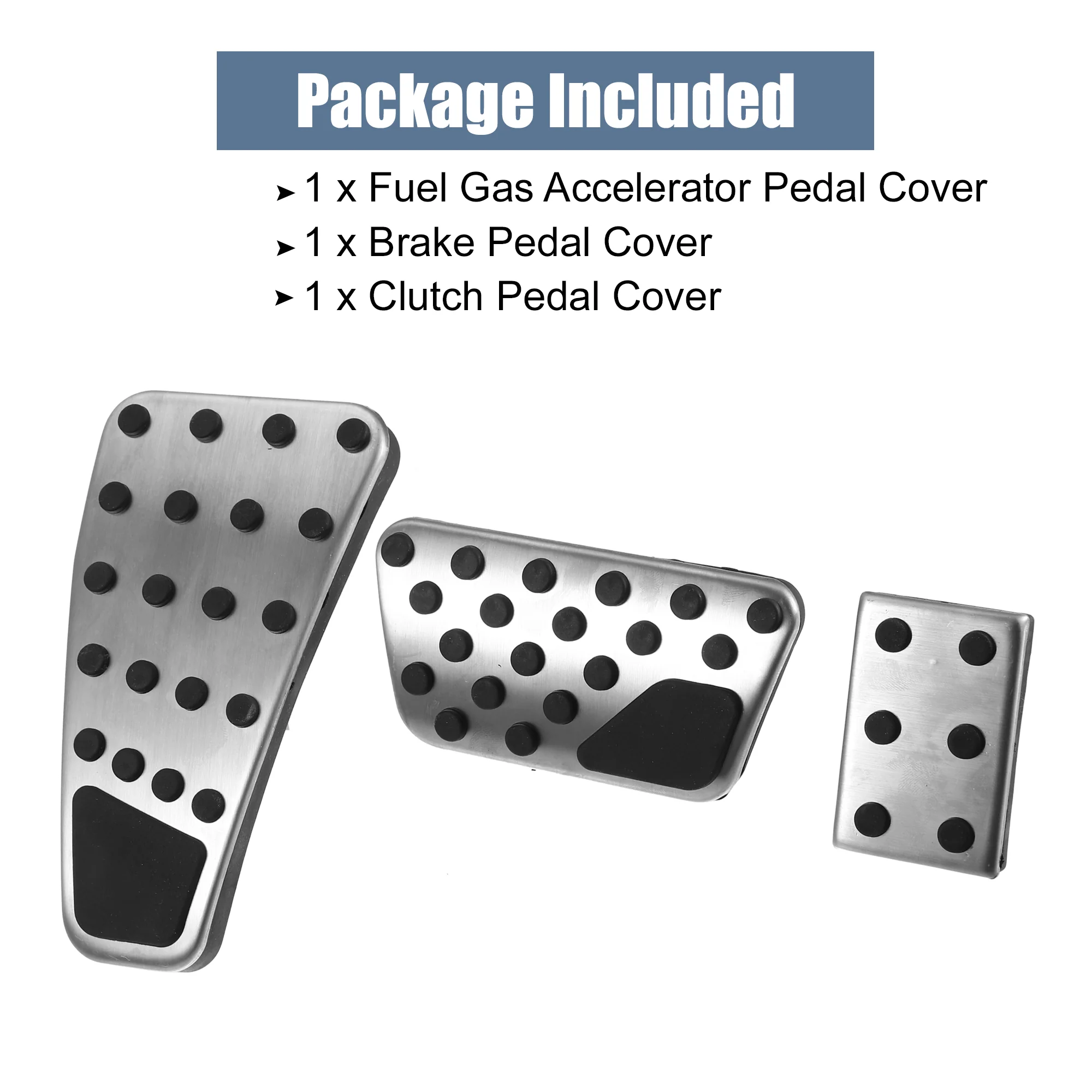 3pcs Brake Pedal Pad Gas Accelerator Pedal Cover Clutch Pedal Cover for Dodge for Ram 2011-2018 - Image 5