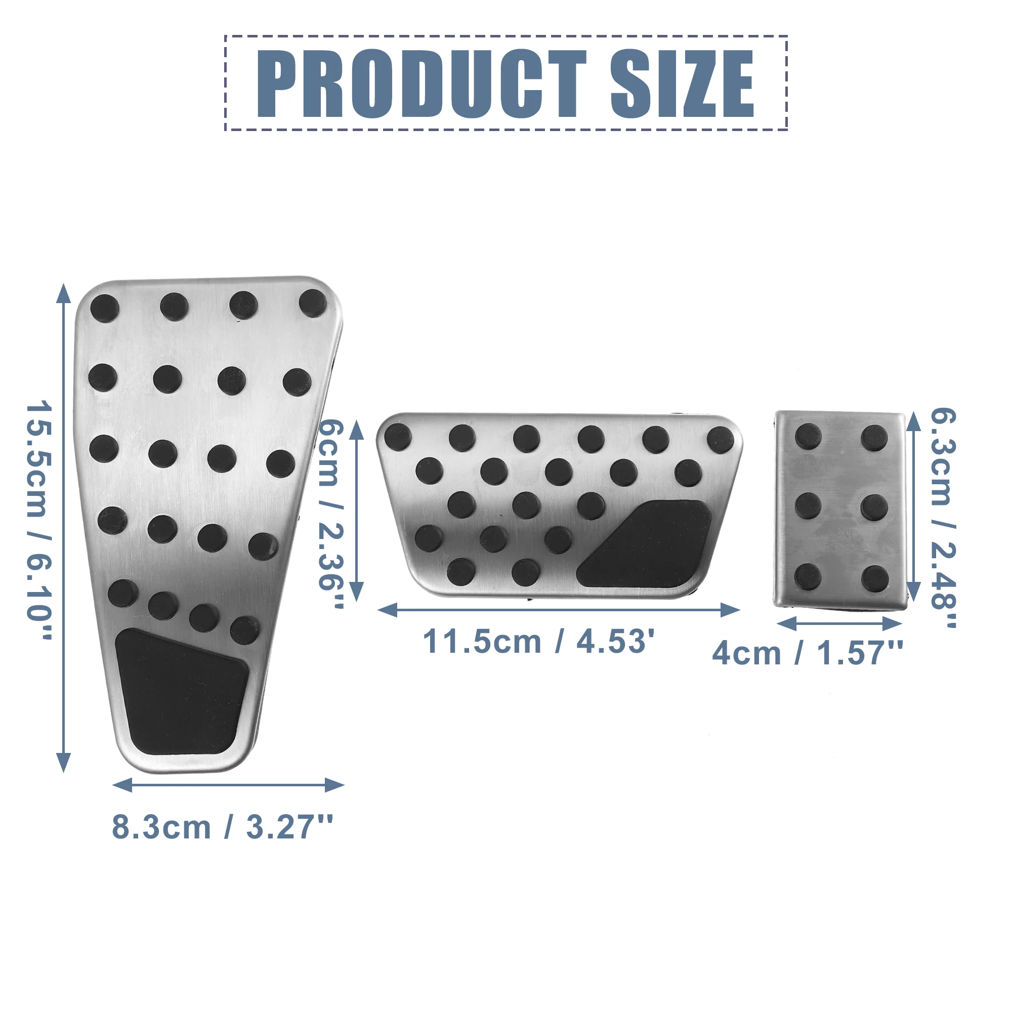 3pcs Brake Pedal Pad Gas Accelerator Pedal Cover Clutch Pedal Cover for Dodge for Ram 2011-2018 - Image 6
