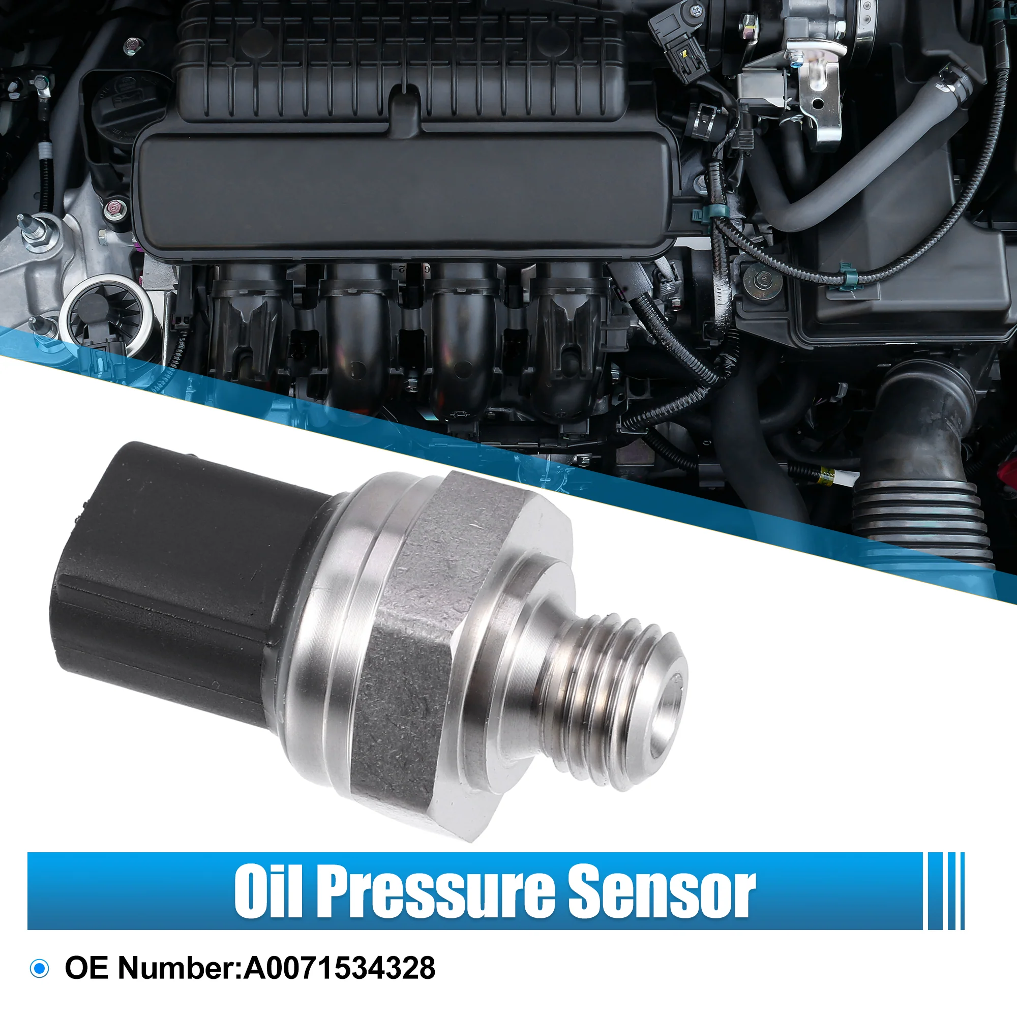 Engine Oil Pressure Sensor Switch Sending Unit A0071534328 Fuel Injection Pressure Sensor for Mercedes-Benz C-Class 2007-2014 - Image 3