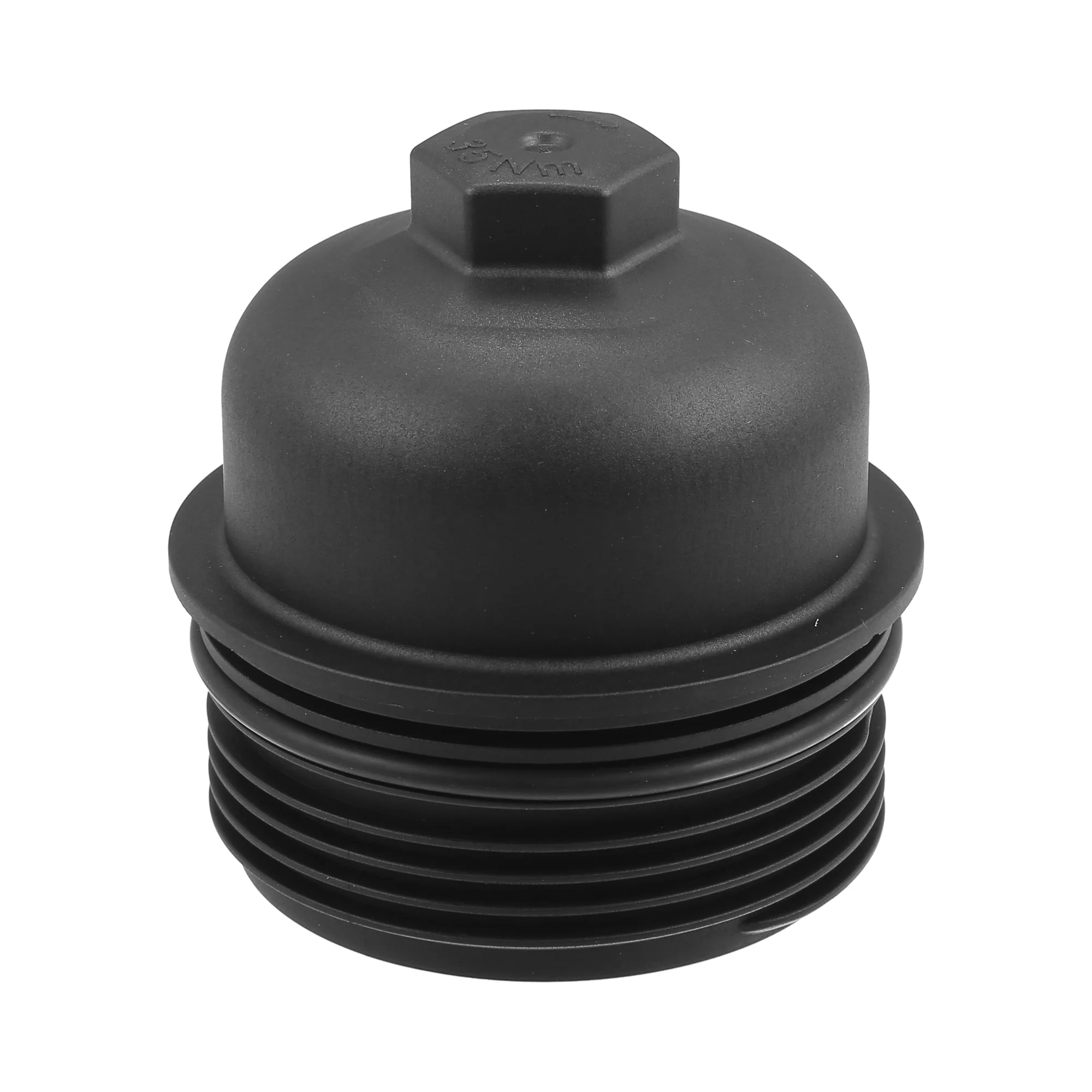 Engine Oil Filter Housing Cover Cap 26350-3CAB1 for Kia Sedona 2015-2018 Plastic Black