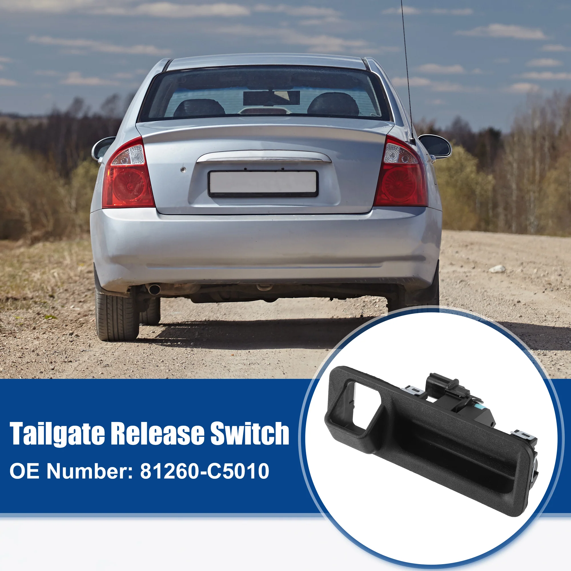 Rear Car Tailgate Release Switch Replacement Fit for Kia Sorento - Pack of 1 Black - Image 3