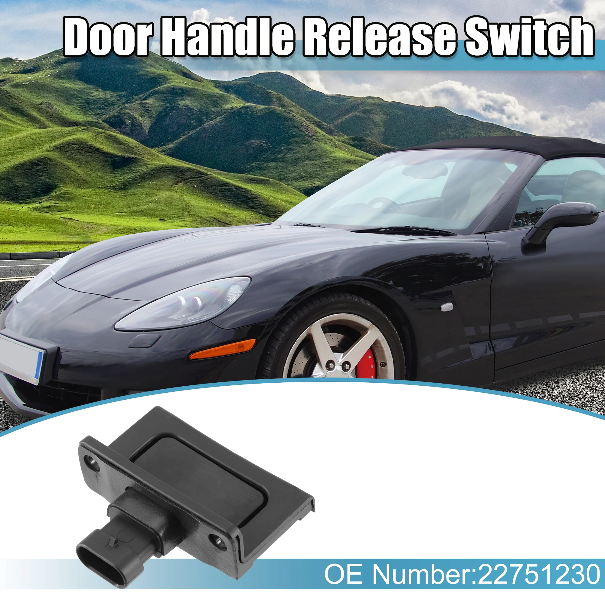 2 Pcs Door Latch Exterior Release Switch 22751230 for Chevrolet Corvette C6 2005-2013 for Cadillac XLR 2004-2008 - Image 3