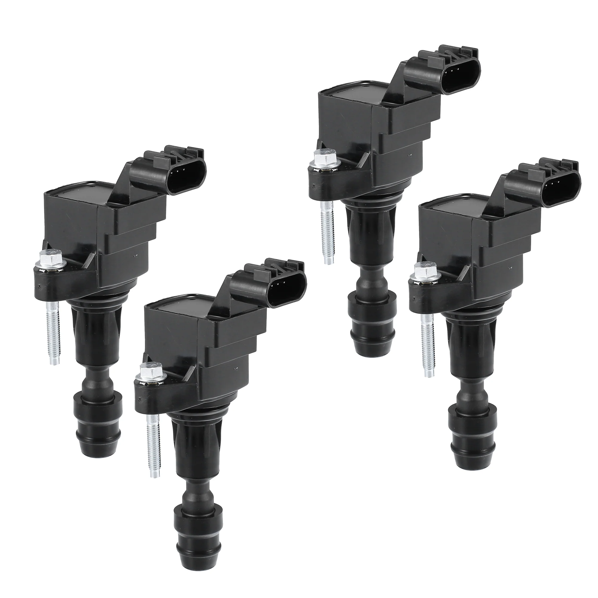 Automotive Engine Ignition Coils Pack Assembly Fit for Buick Lacrosse - Pack of 4 Black