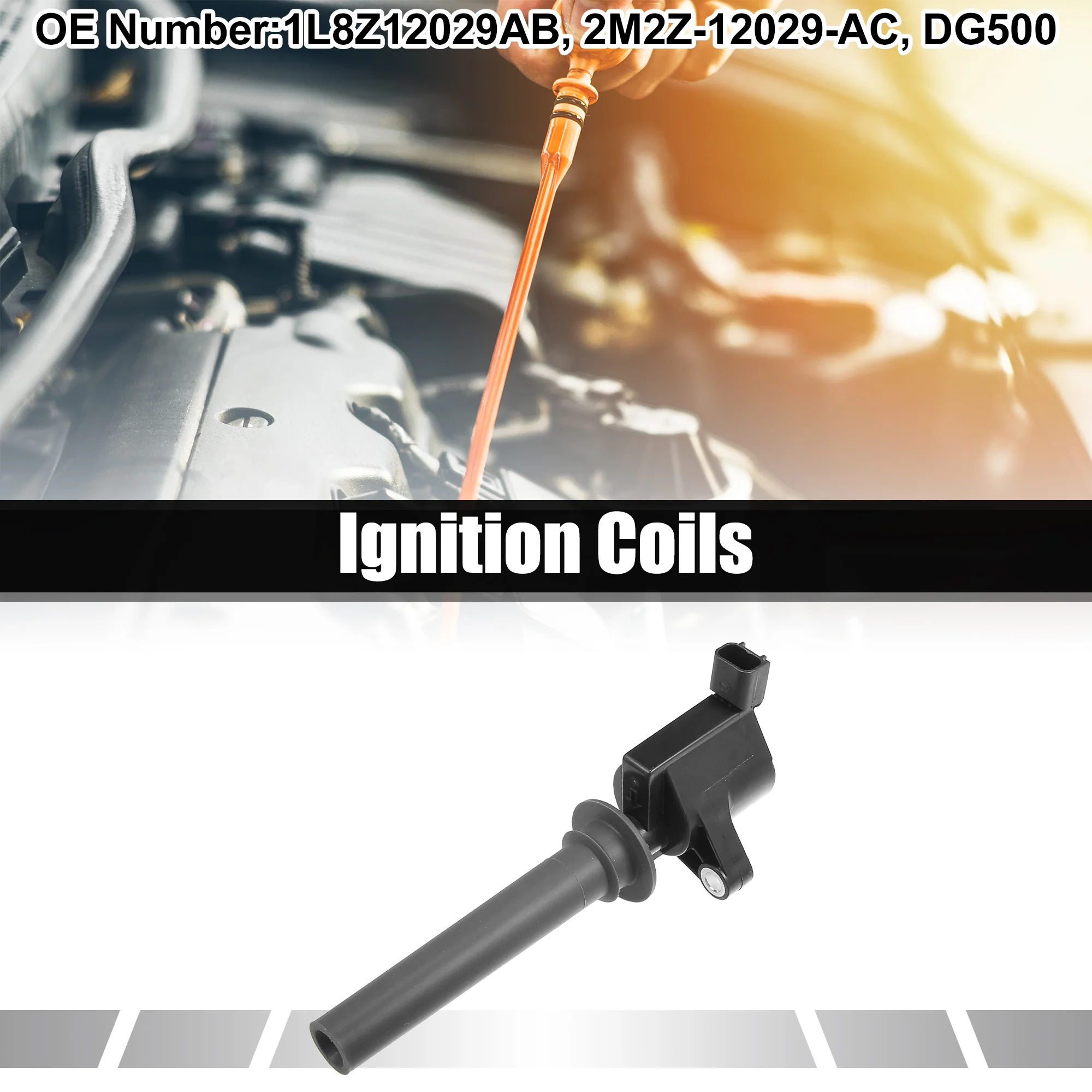 Car Engine Ignition Coils Replacement Fit for Ford Escape - Pack of 1 Black - Image 3