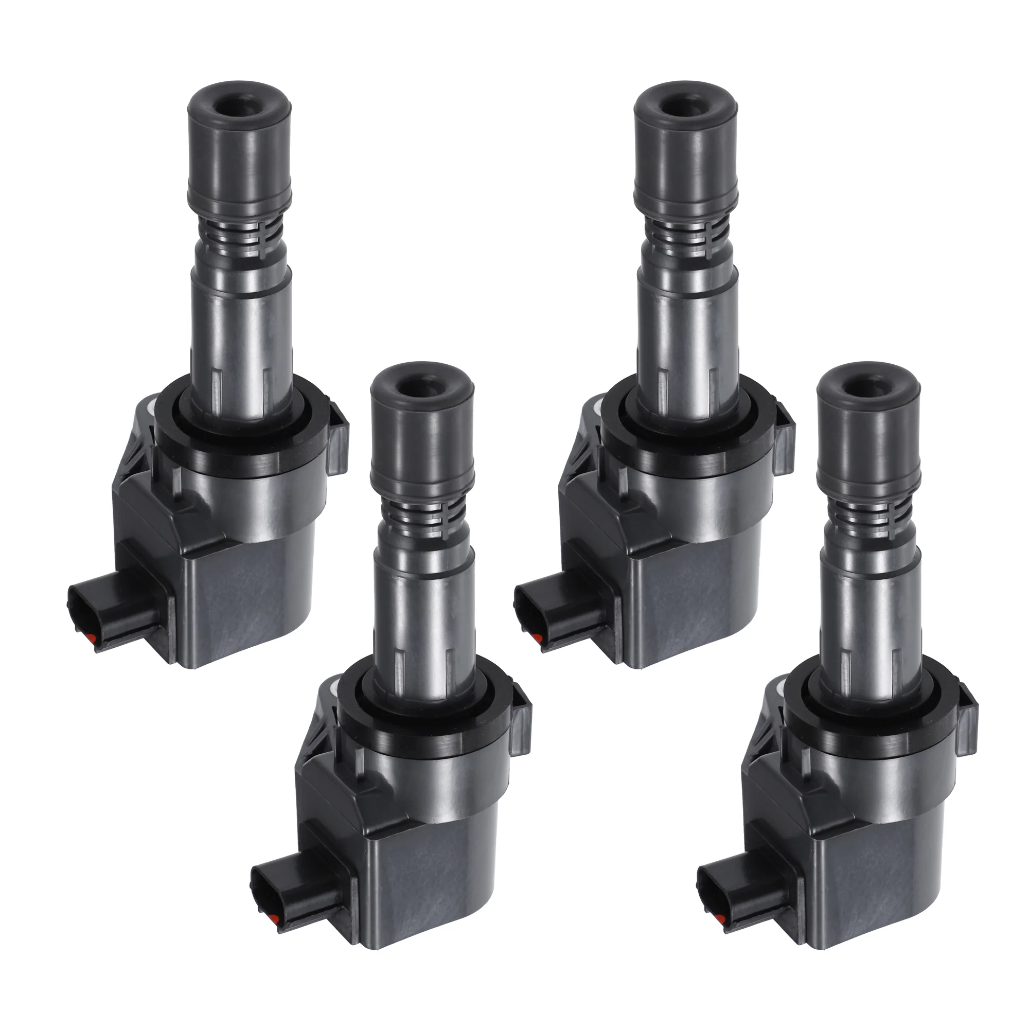 4 Pcs Ignition Coils Compatible for Honda Civic 1.8L 2012-2015 for Honda HR-V 1.8L 2016-2021, Durable ABS Metal Gray Engine Ignition Coil Set Replacement 099700-181 30520-R1A-A01