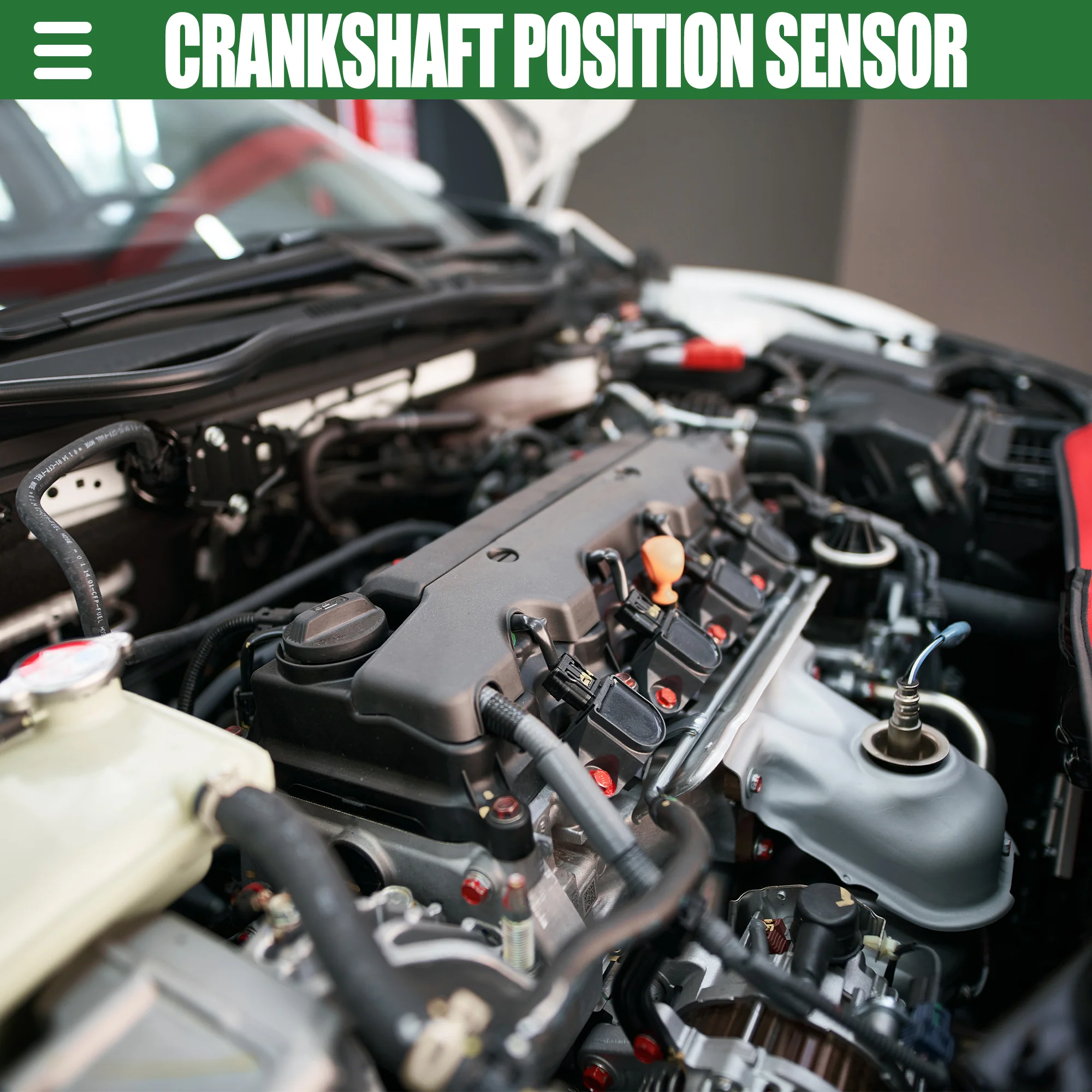 Engine Crankshaft Position Sensor, Crank Position Sensor, for Buick LaCrosse L4 2.4L 2016, ABS, 9015248, Black - Image 3