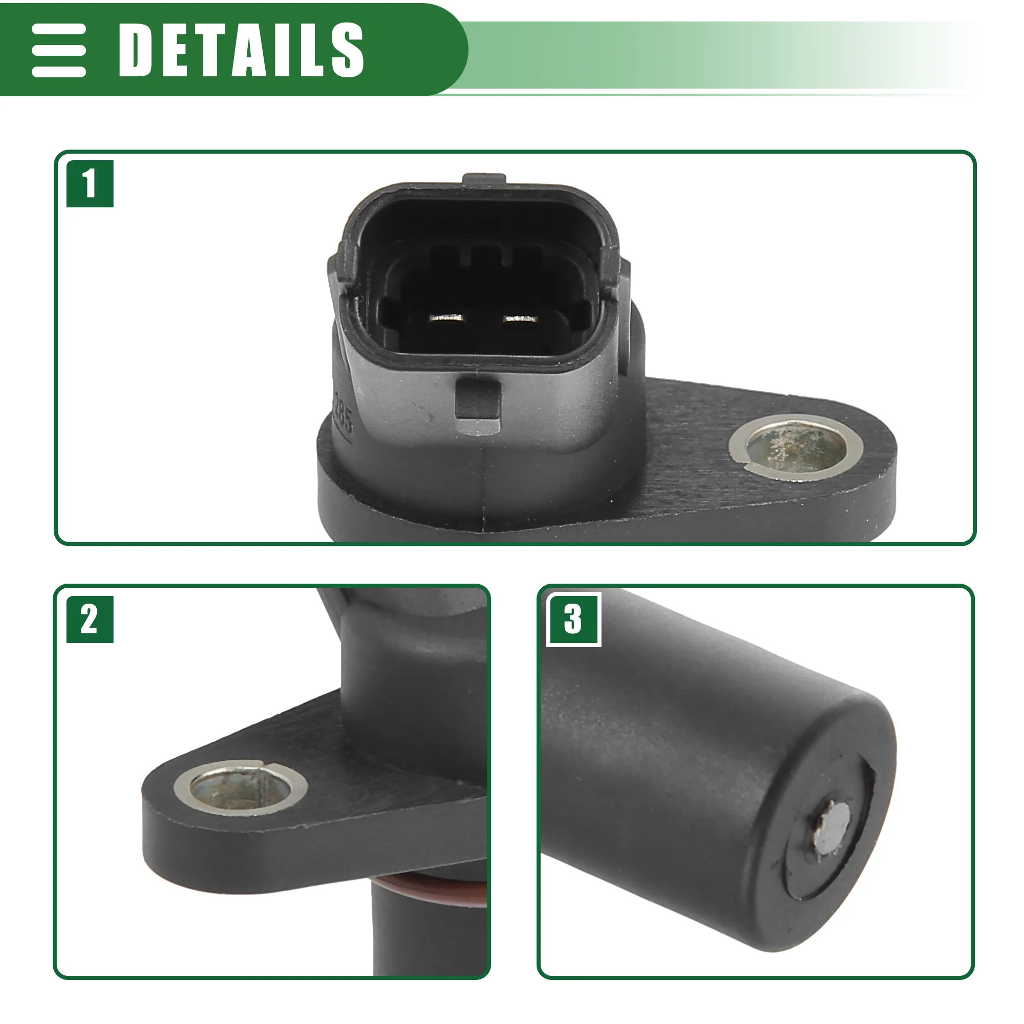 Engine Crankshaft Position Sensor, Crank Position Sensor, for Buick LaCrosse L4 2.4L 2016, ABS, 9015248, Black - Image 6