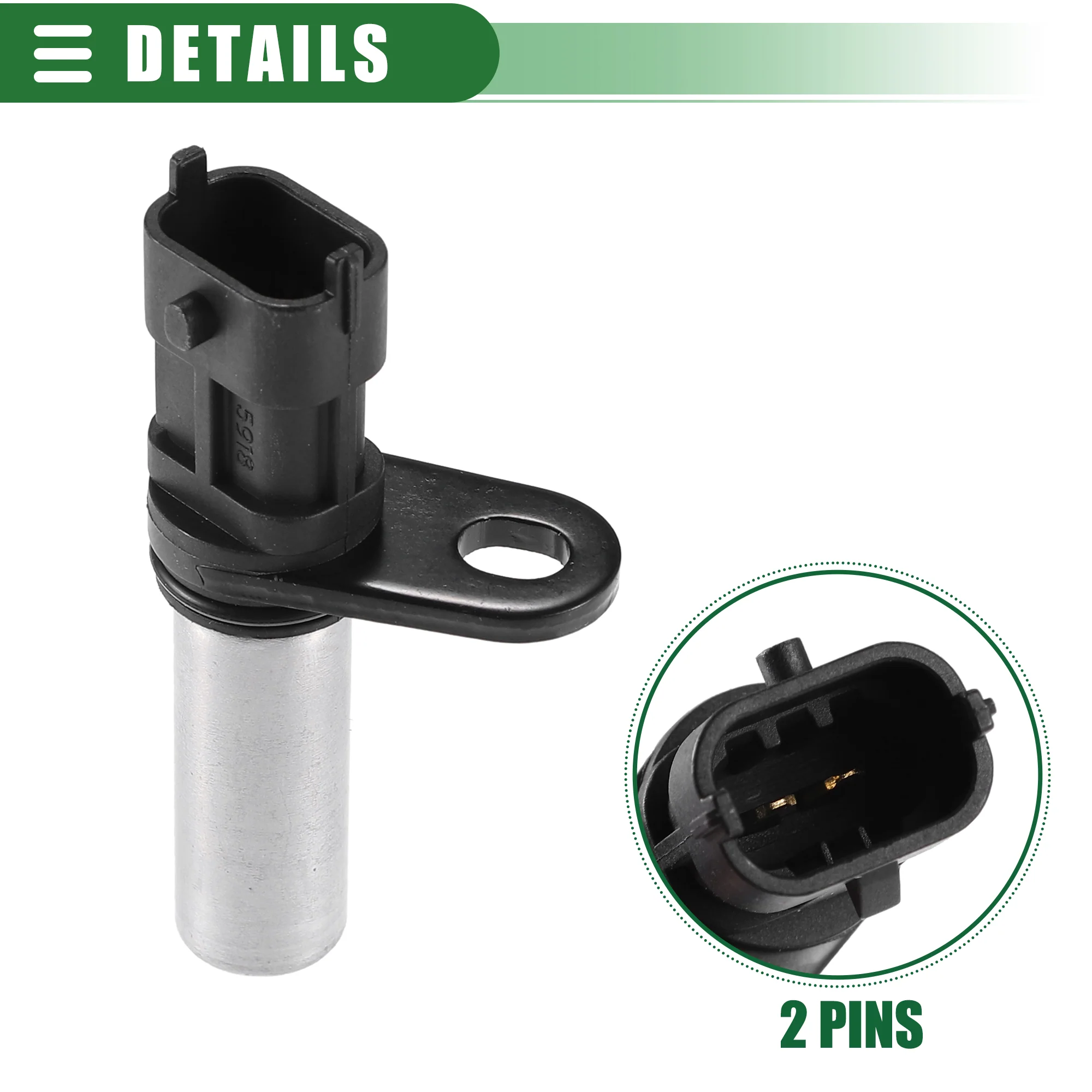 Engine Crankshaft Position Sensor, Crank Position Sensor, for Hyundai Azera 2006-2011, ABS, 39310-3C410, Black - Image 7