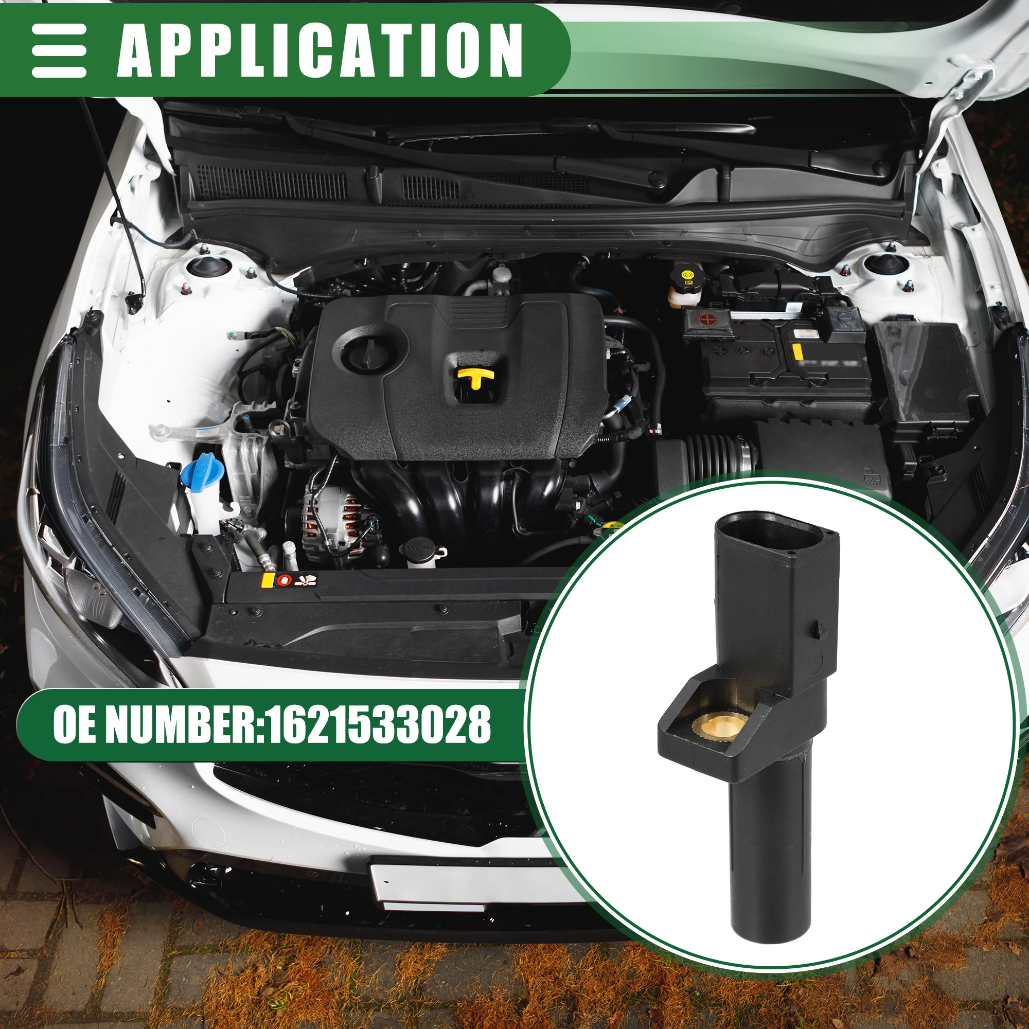 Engine Crankshaft Position Sensor, Crank Position Sensor, for Actyon 2005-2010, ABS, 1621533028, Black - Image 4