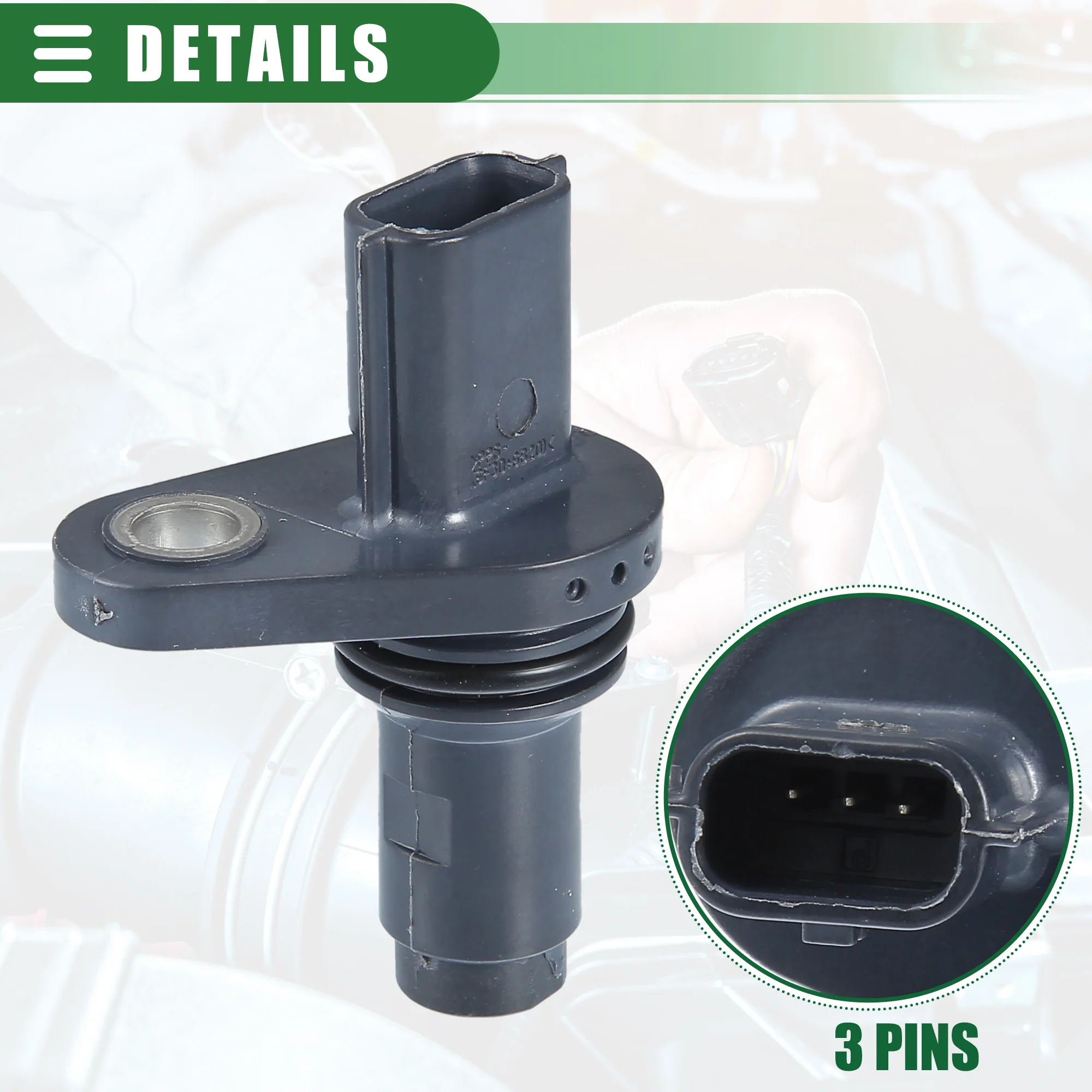 Engine Crankshaft Position Sensor Crank Position Sensor for Nissan Cube 2010-2014 ABS 237311VA0A Black - Image 7