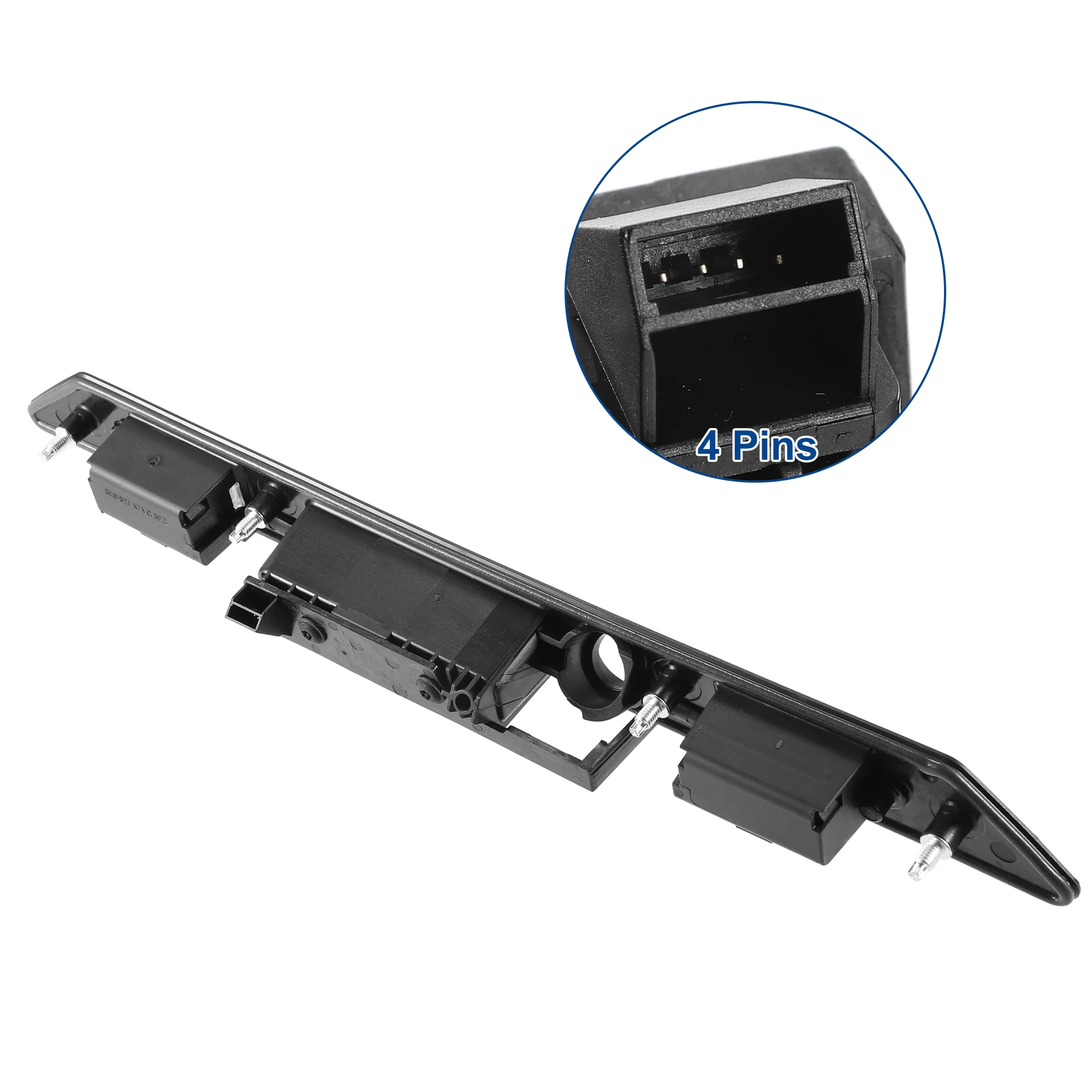 Rear Trunk Lid Tailgate Lock Release Handle Opening Button Switch for Audi A6 Sedan 2005-2012 No.8E0827574C3FZ - Pack of 1 Black - Image 6