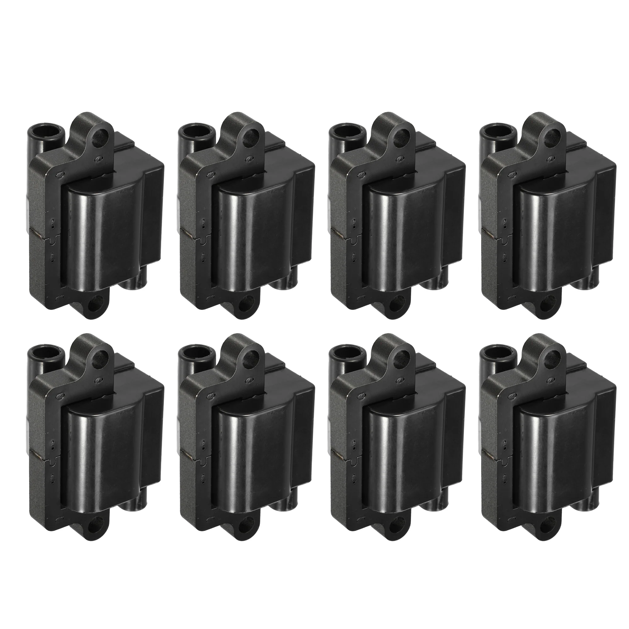 Automotive Ignition Coil Pack Replacement Fit for Chevrolet Silverado 3500 - Pack of 8 Black