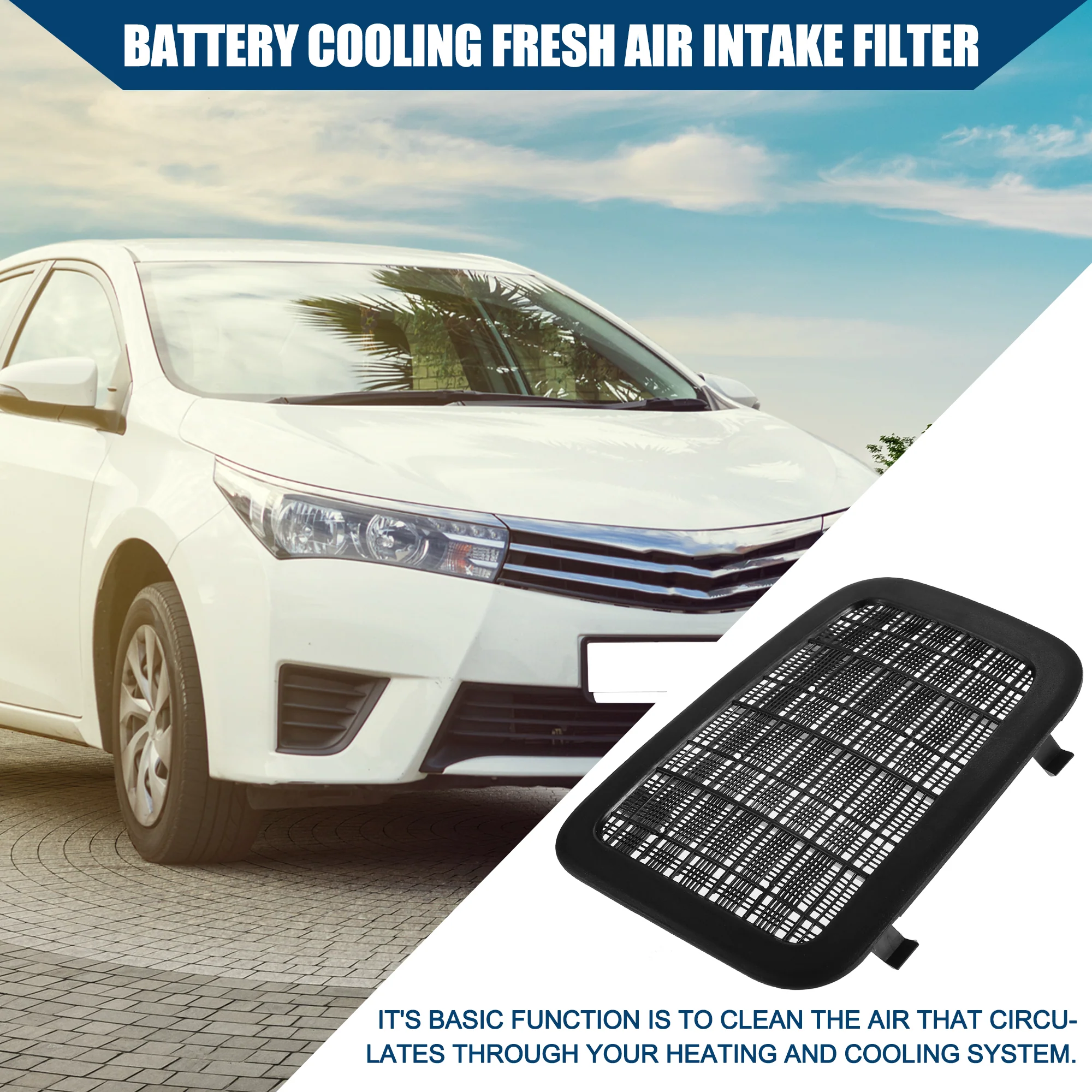 G92DH-47010 Fresh Air Intake Filter for Toyota Prius 2011-2015 / Battery Cooling Screen / Durable / 1 Pc Black - Image 5