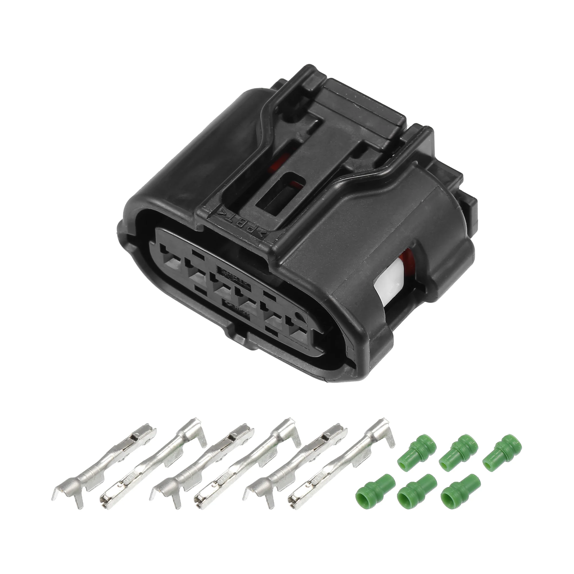 1 Set 6 Pin No.9098012303 Accelerator Pedal Connector Adapter Plug Clip Kit Replacement for Toyota FJ Cruiser 2007-2014