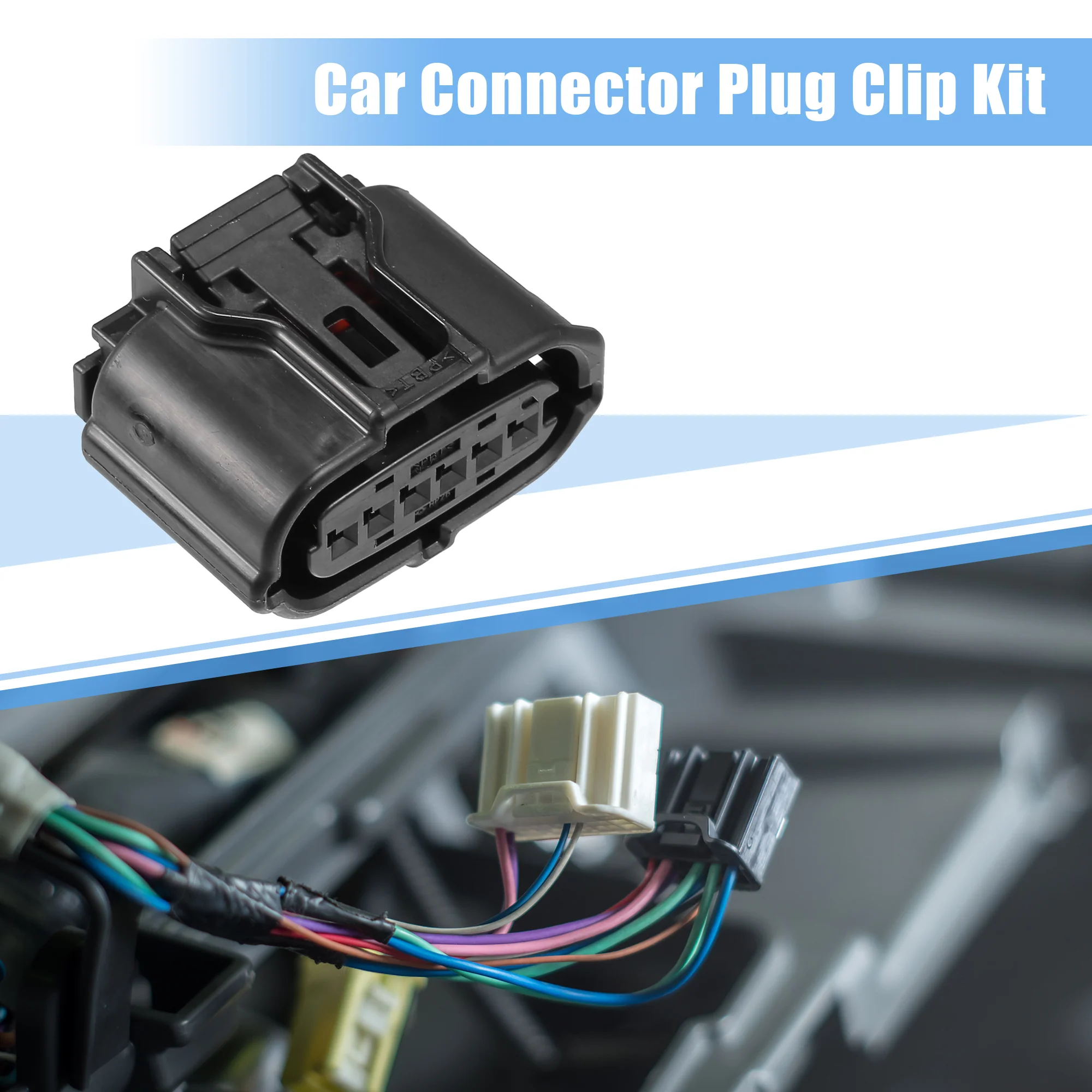 1 Set 6 Pin No.9098012303 Accelerator Pedal Connector Adapter Plug Clip Kit Replacement for Toyota FJ Cruiser 2007-2014 - Image 5