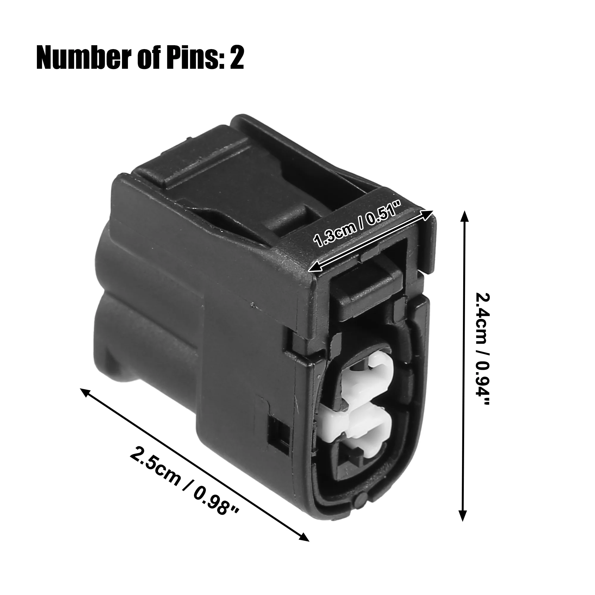 1 Set 2 Pin No.9098011246 Ignition Coil Connector Adapter Plug Clip Kit Replacement for Toyota Altezza AS300 1997-2005 USA MODEL - Image 6